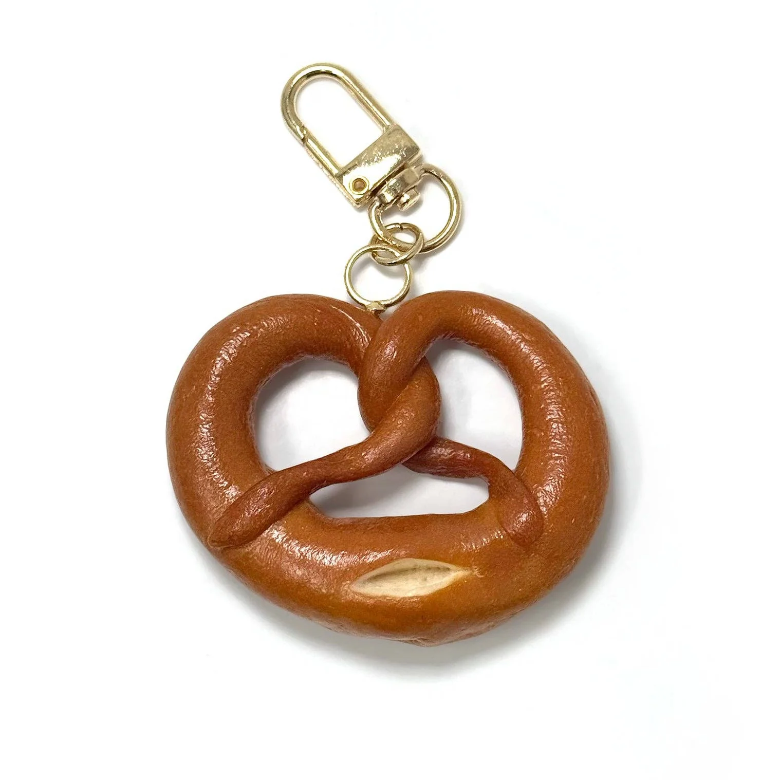 NYC Soft Pretzel Keychain & Bag Charm