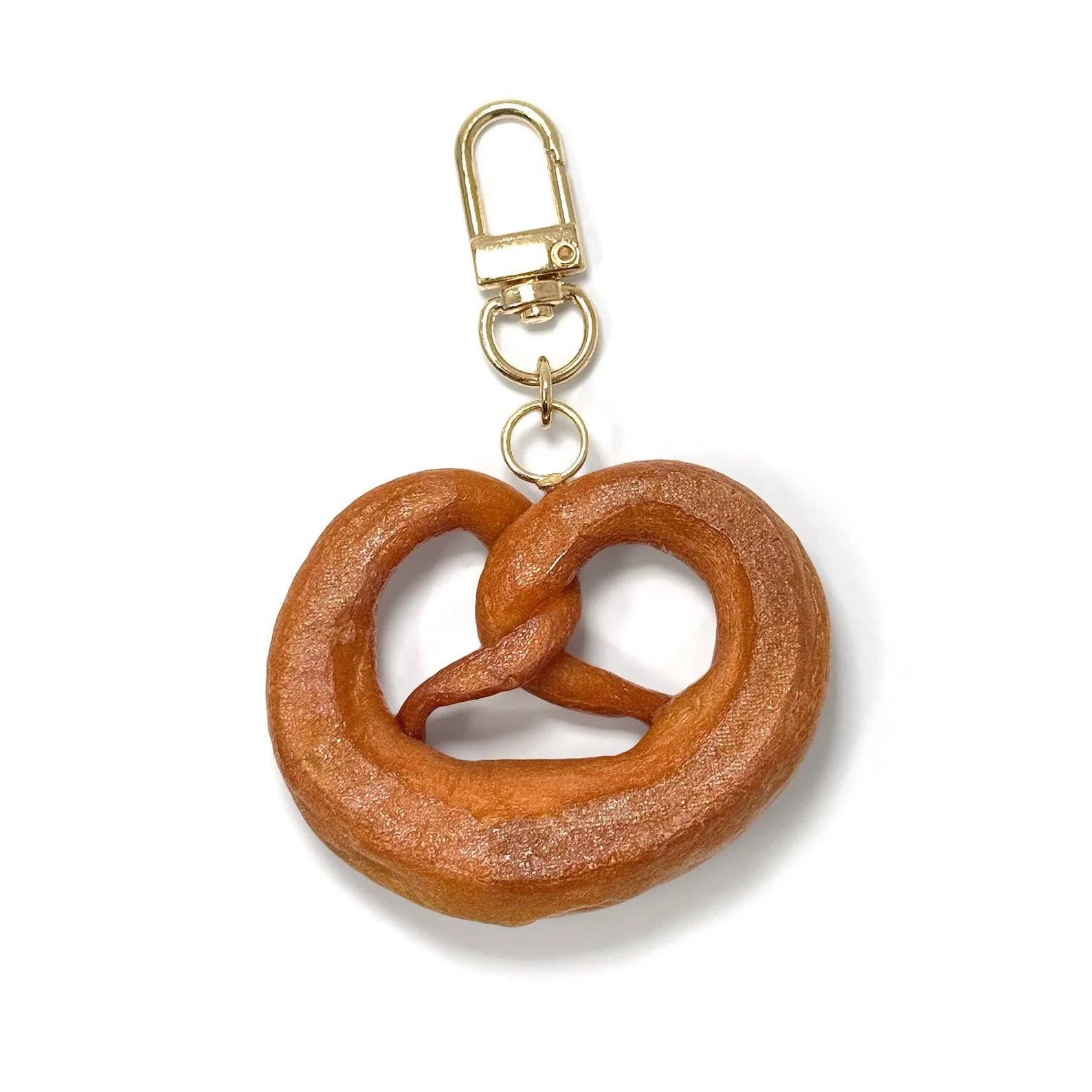 NYC Soft Pretzel Keychain & Bag Charm - Image 3