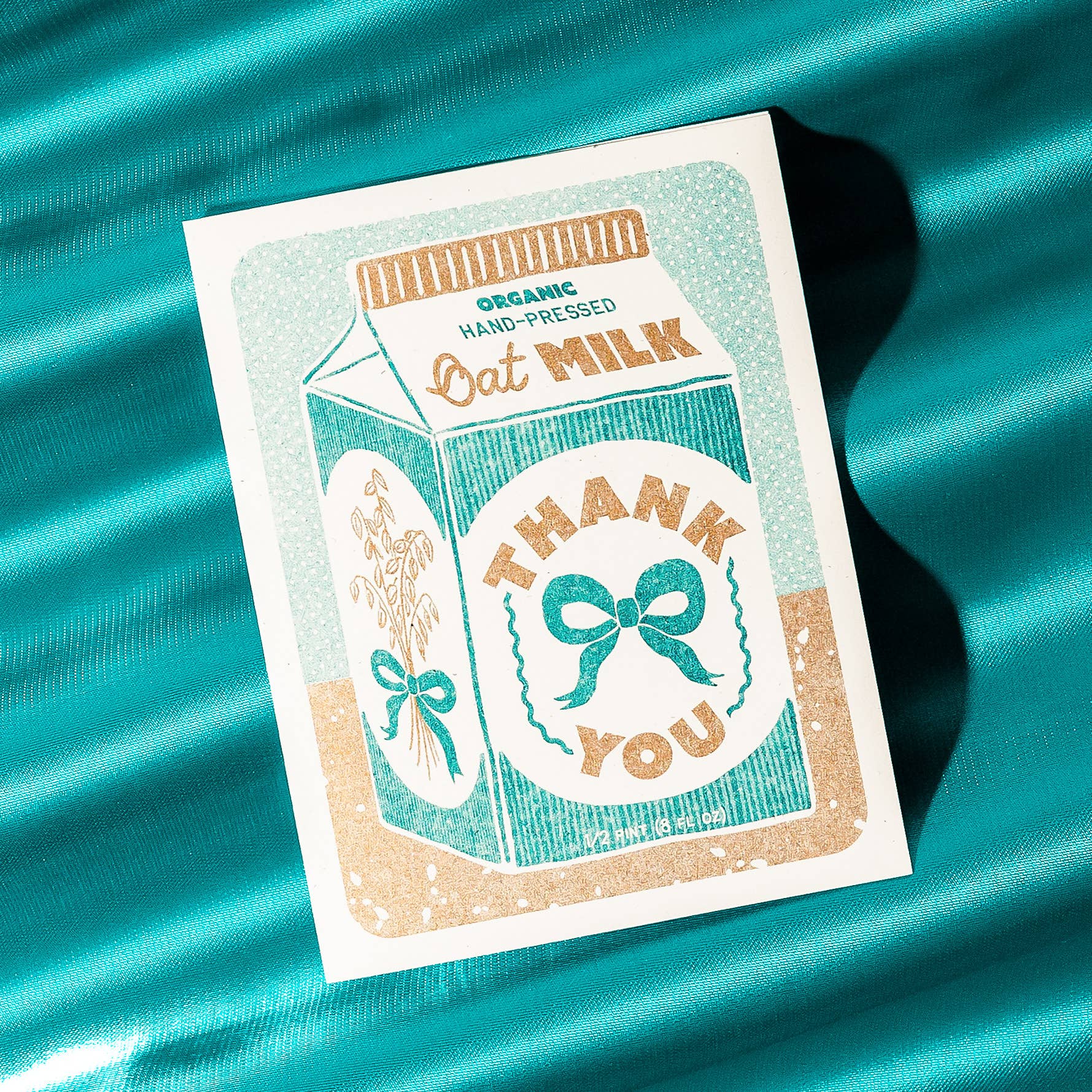 Oat Milk Thank You - Risograph Card