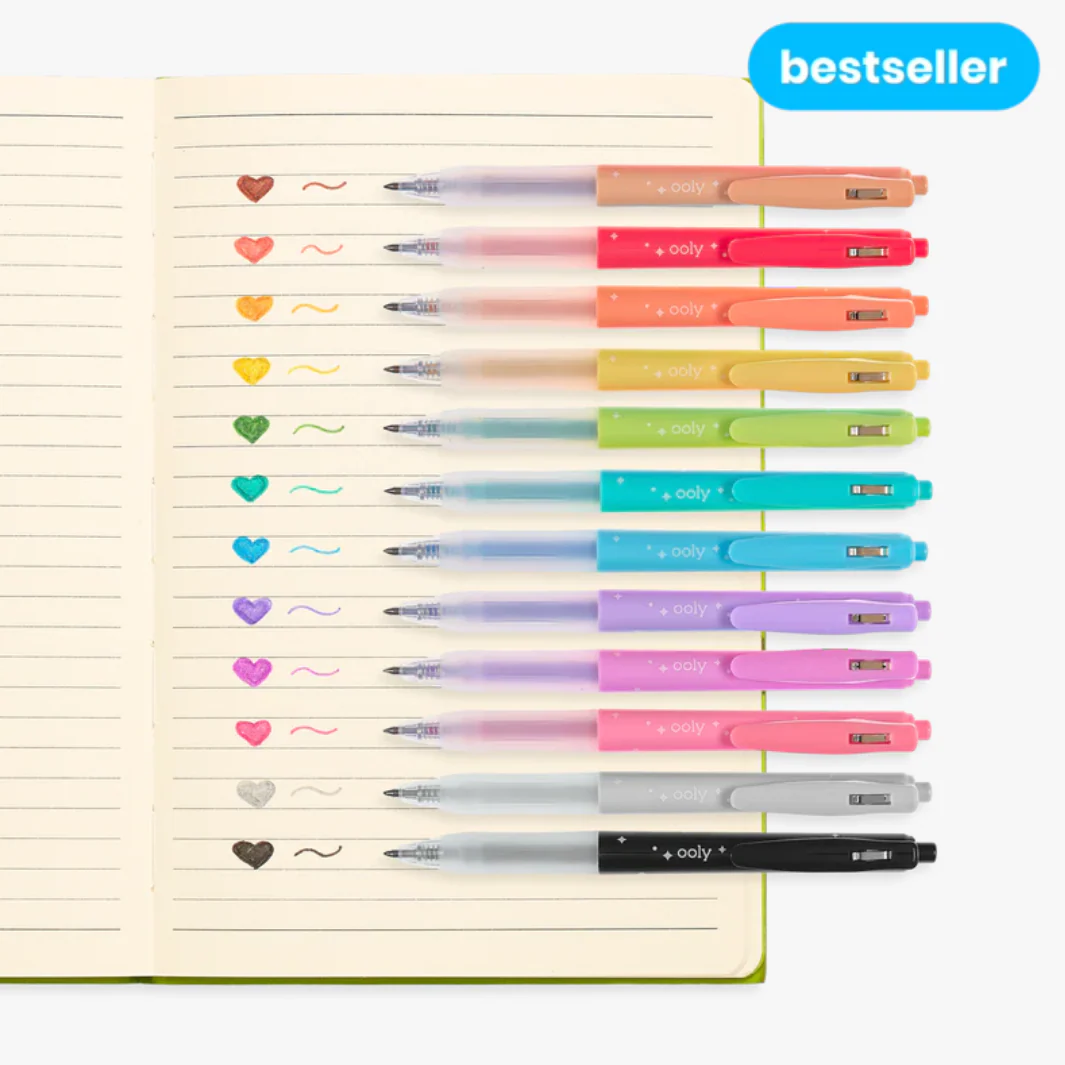 Oh My Glitter! Retractable Glitter Gel Pens (set of 12) - Image 2