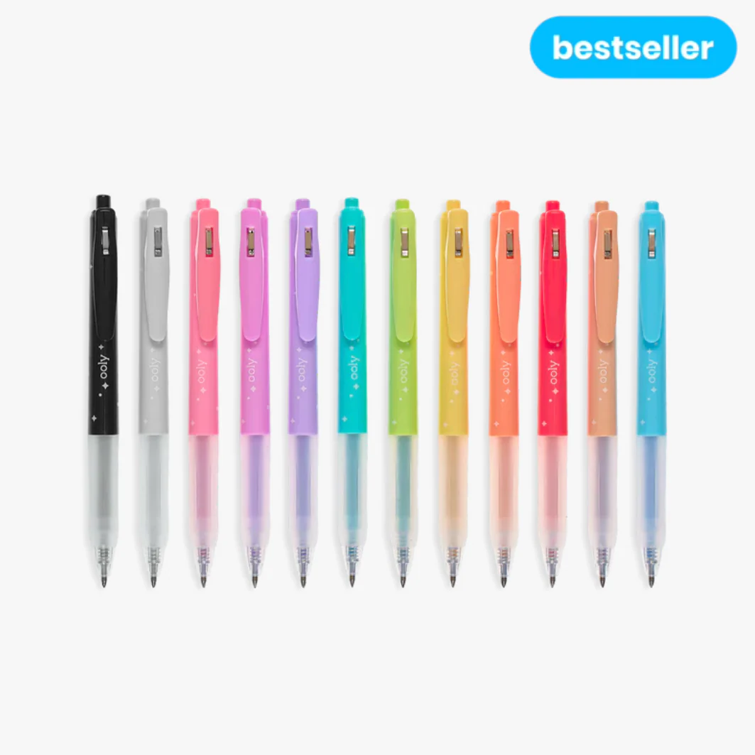 Oh My Glitter! Retractable Glitter Gel Pens (set of 12) - Image 4