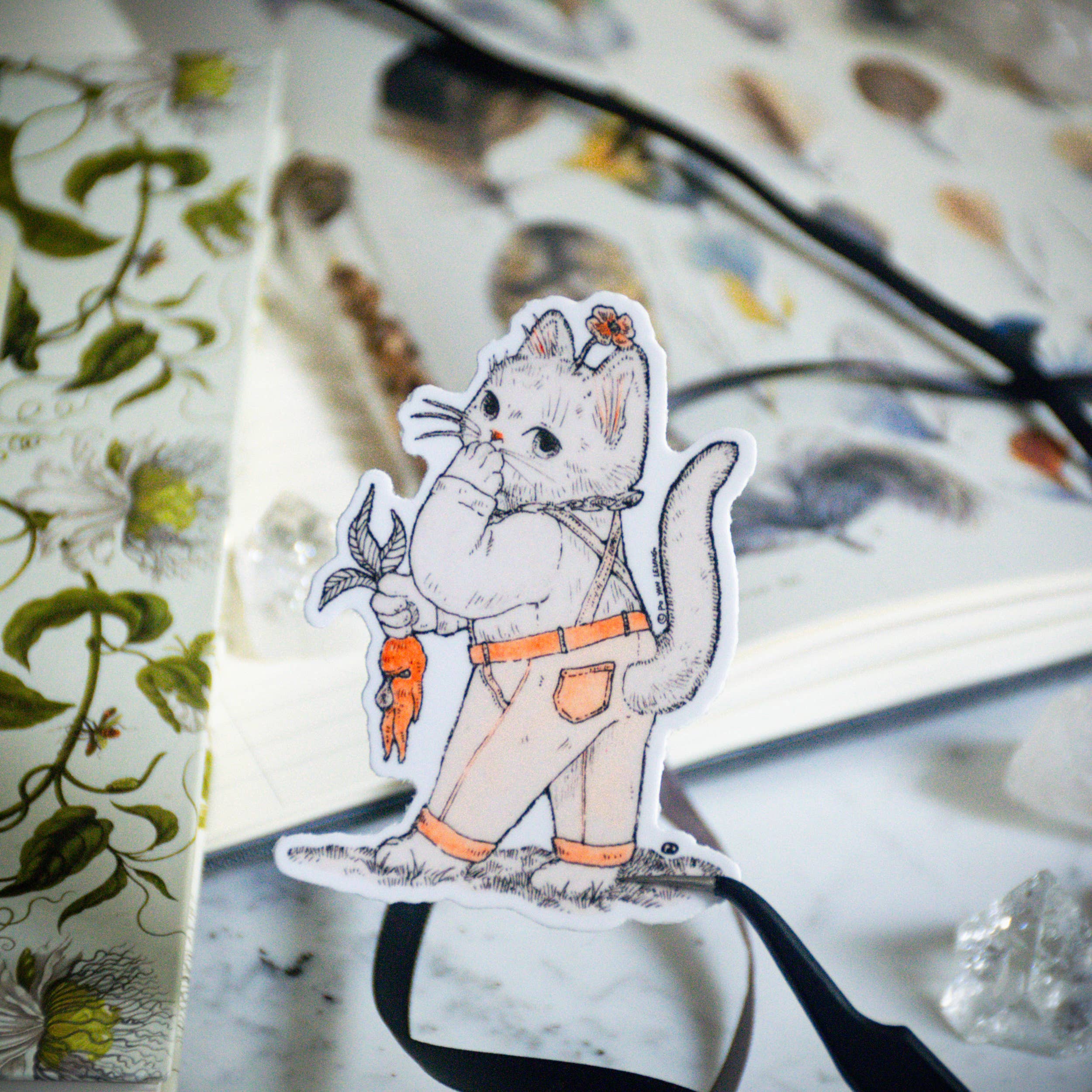 "Oops Kitty" Vinyl Sticker - Image 2