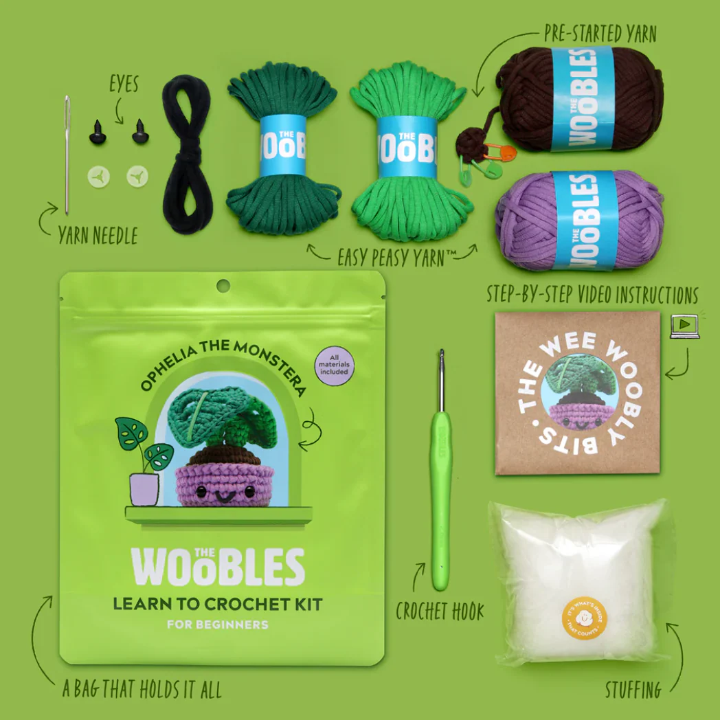 Ophelia the Monstera Plant Crochet Kit - Image 3