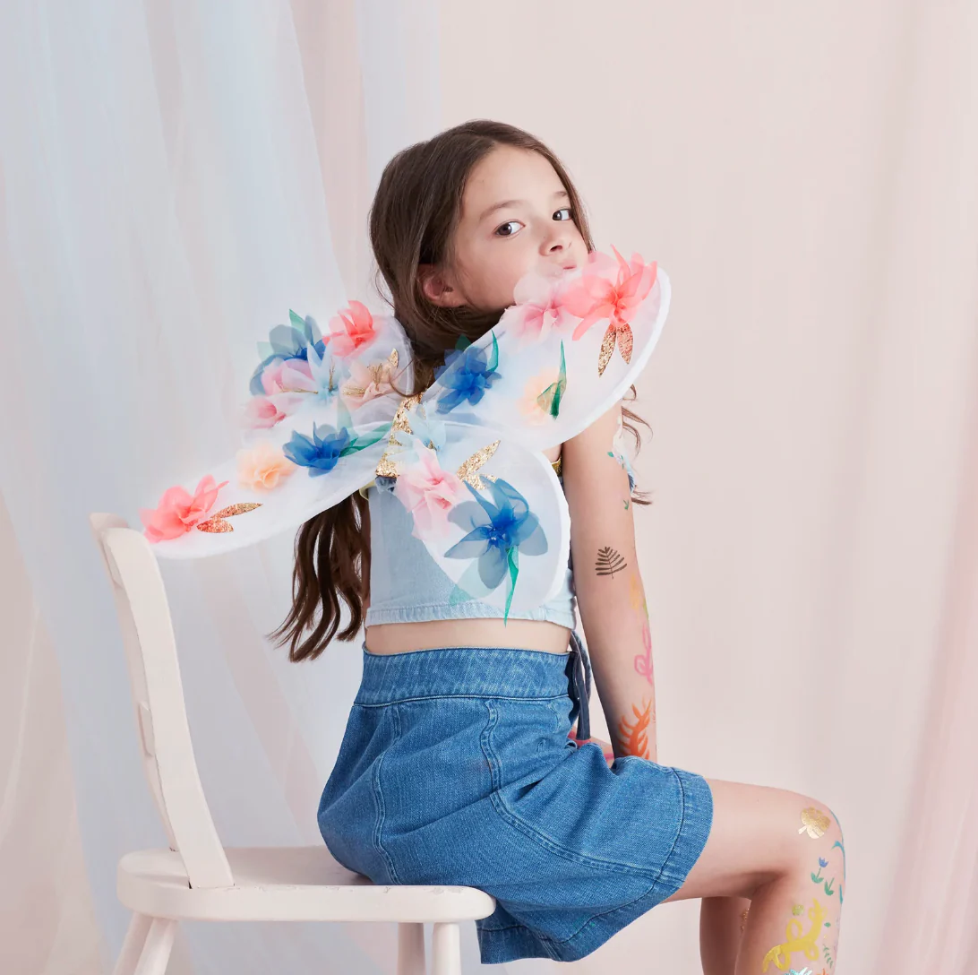 Organza Flower Wings & Wand