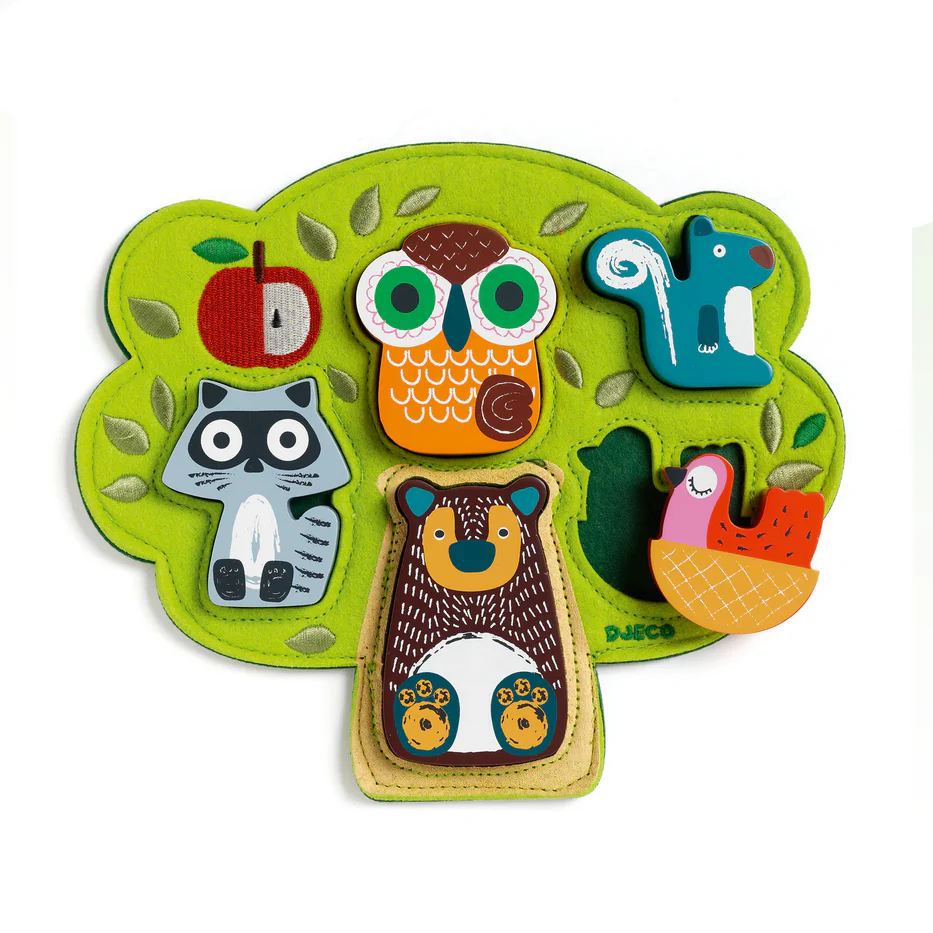 Oski Embroidered Felt and Wooden Puzzle - Image 2