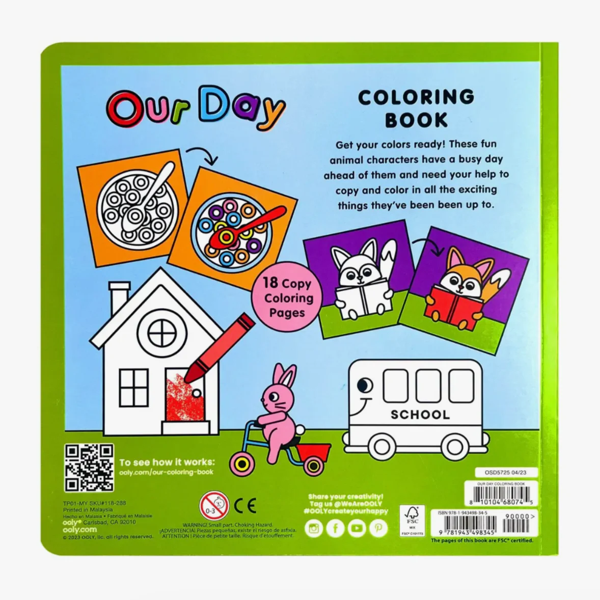 Our Day Copy Coloring Book (7.8" X 7.8") - Image 2