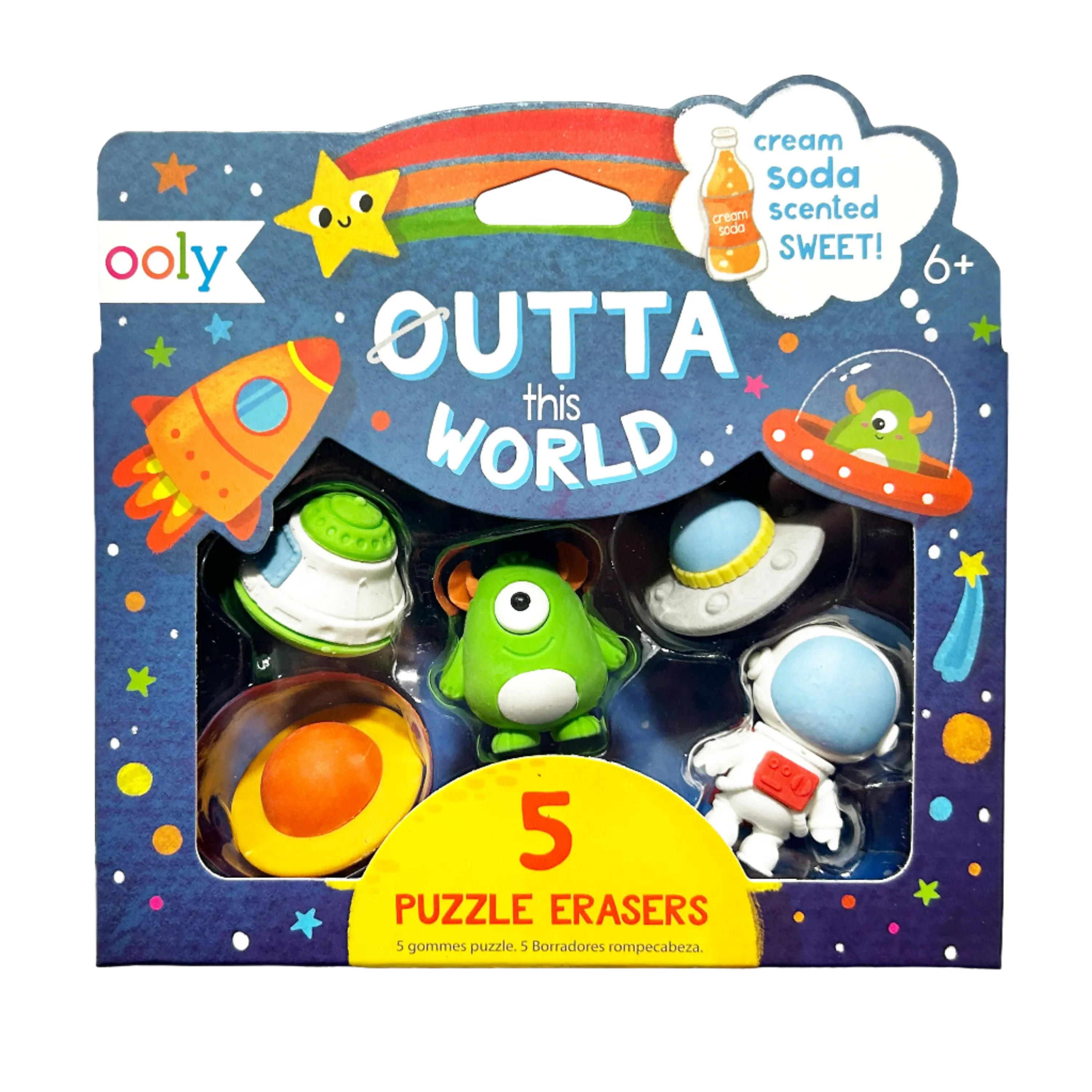 Outta This World-Scented Puzzle Eraser-Set of 5 - Image 4