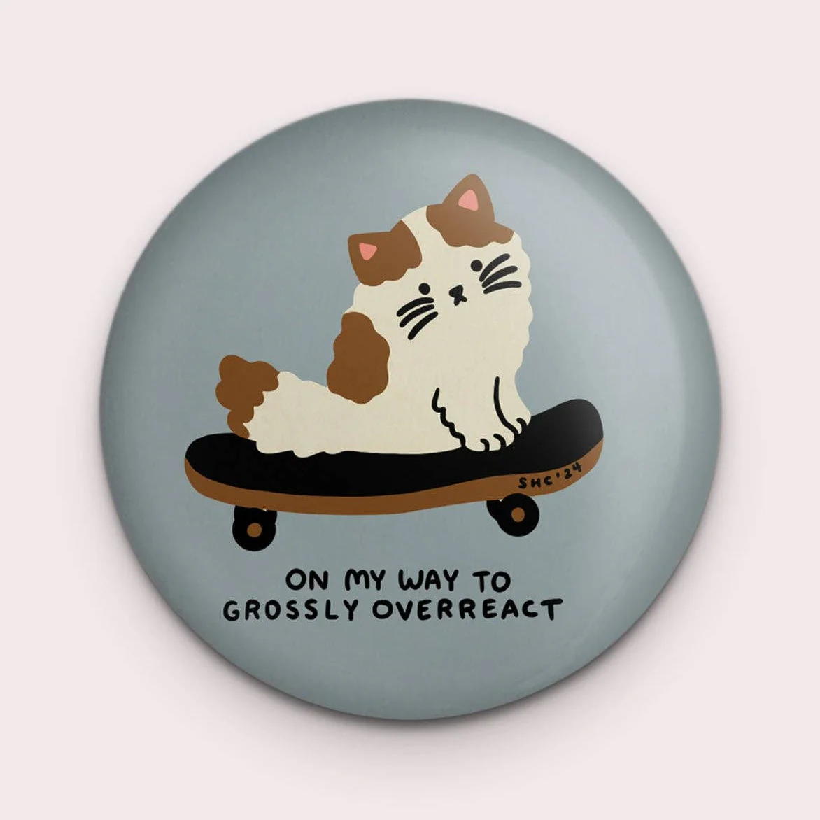 Overreact Cat Fridge Magnet
