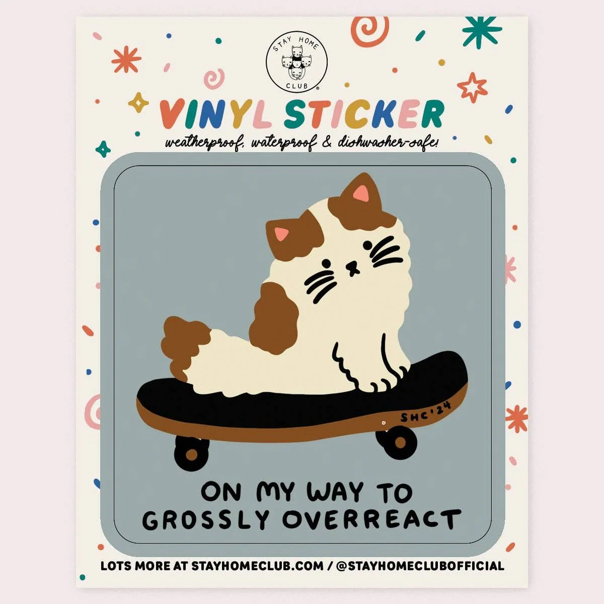 Overreact Vinyl Sticker - Image 2
