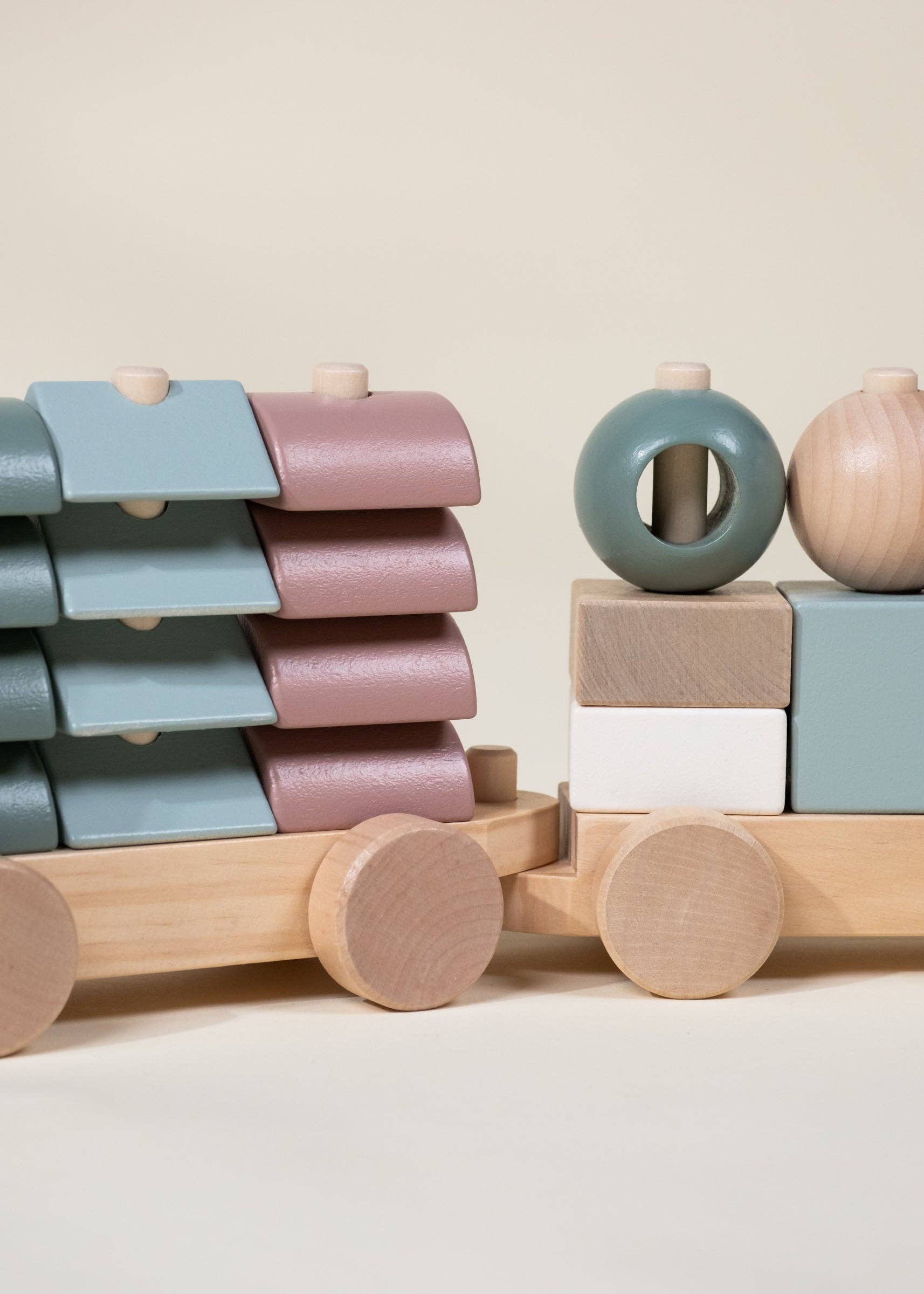Oversized Wooden Stacking Train - Image 5