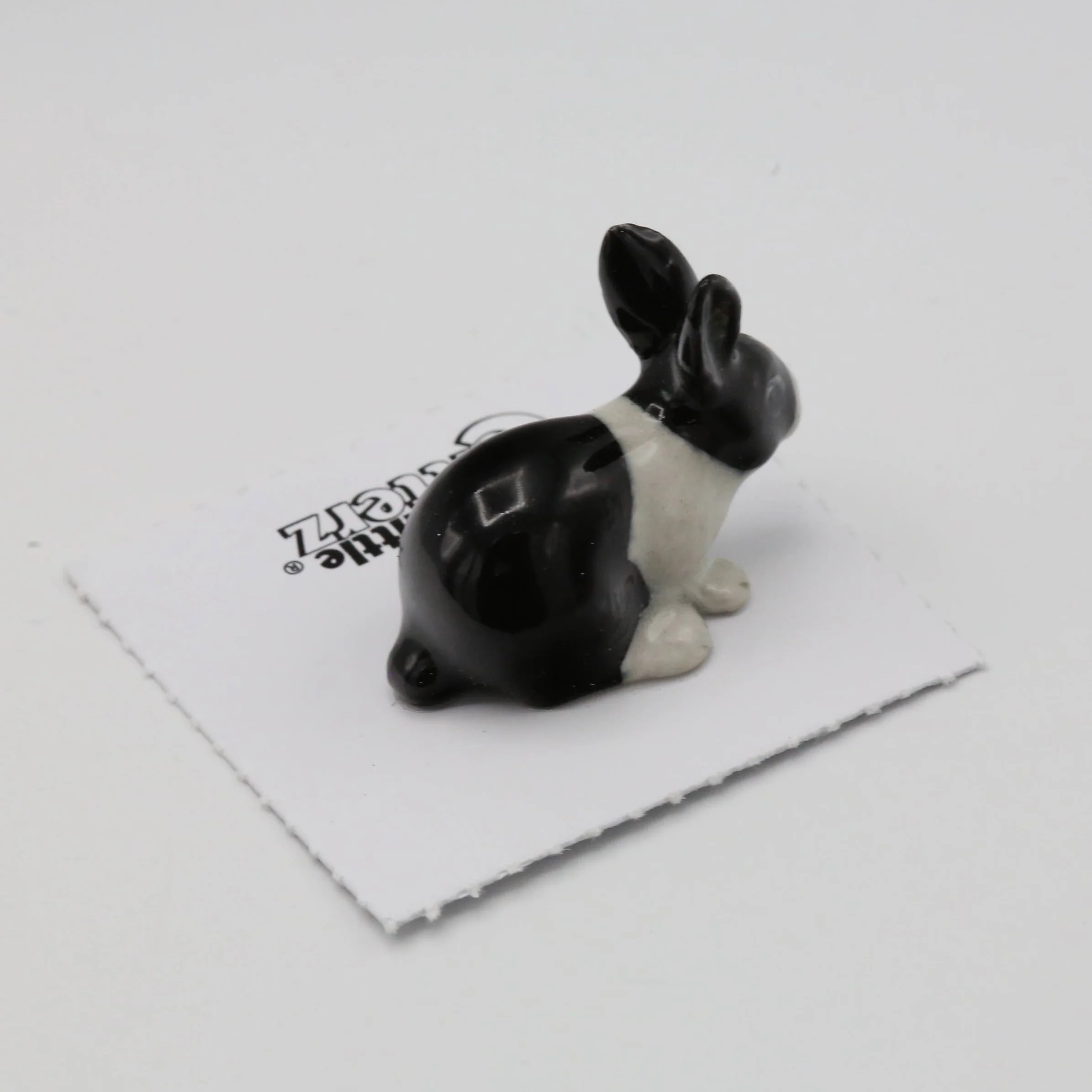 Panda Bunny Porcelain Decorative Figurine Miniature - Image 2