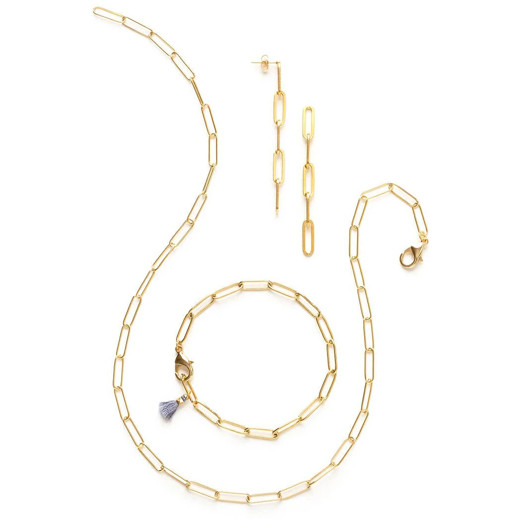 Paperclip Chain Earrings - Image 4