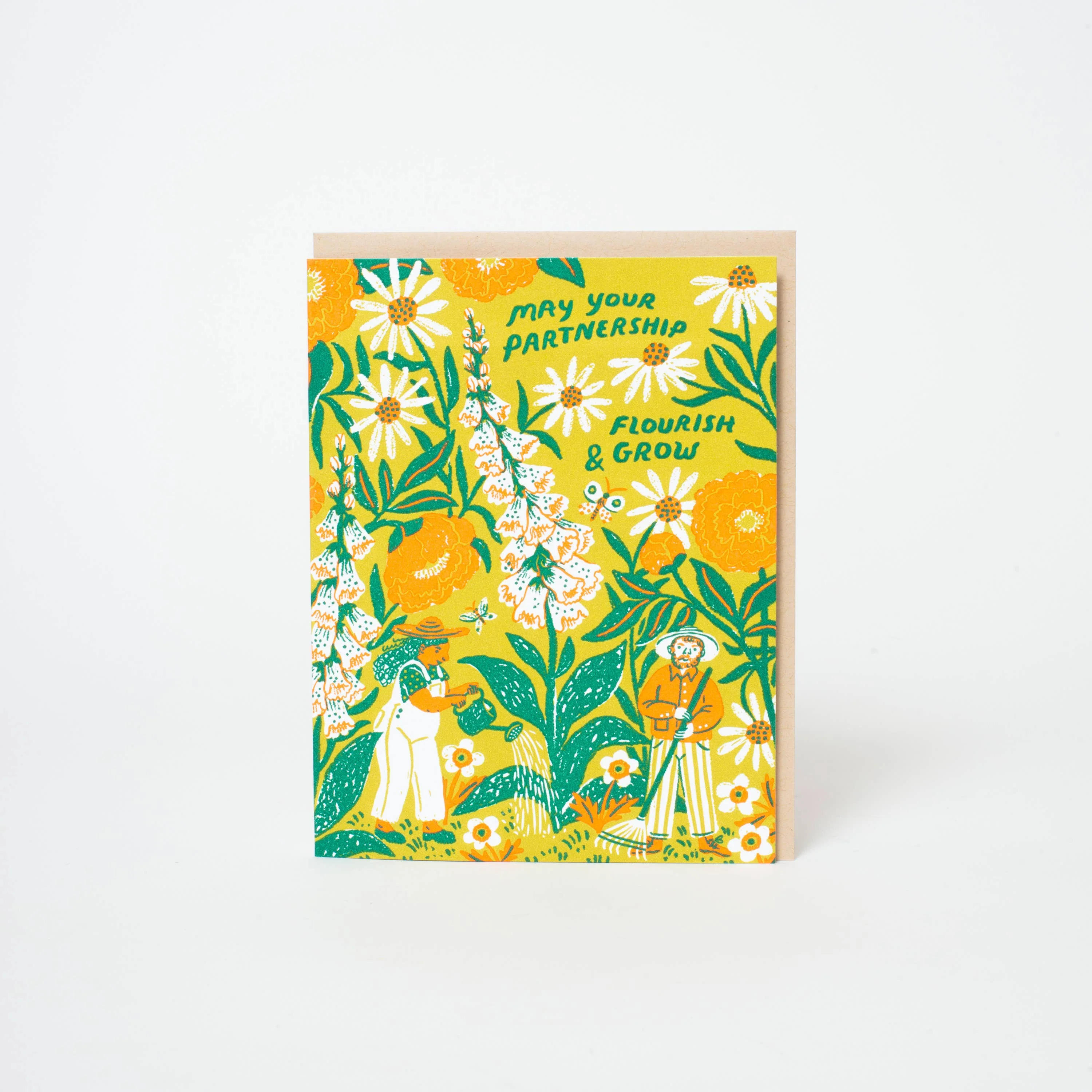 Partnership Congrats Letterpress Greeting Card by Phoebe Wahl - Image 2