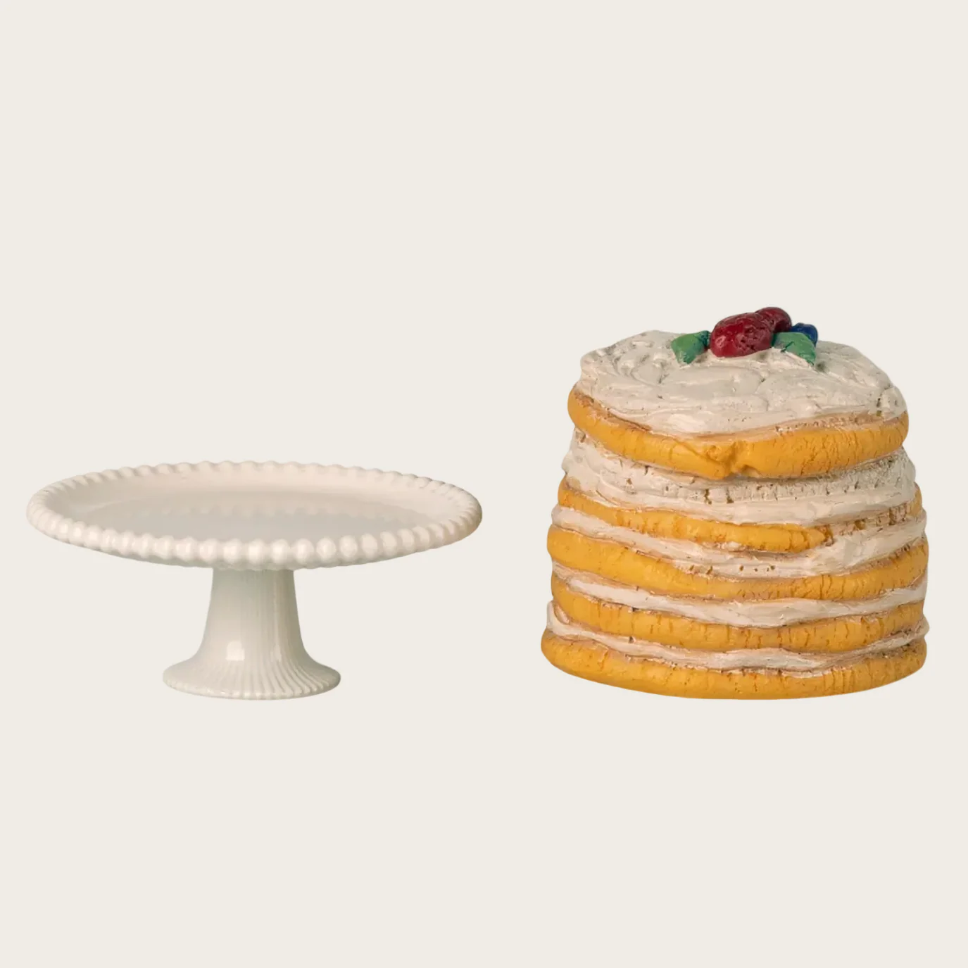 Party cake & cake stand for Mouse - Off white - Image 2