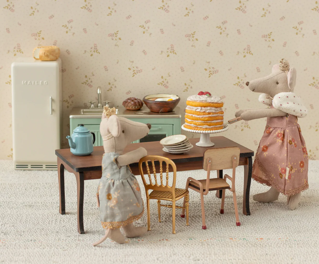 Party cake & cake stand for Mouse - Off white - Image 4