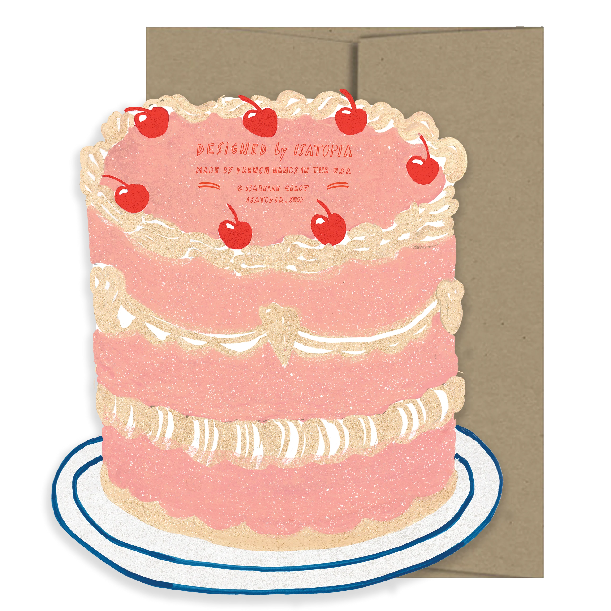 Party Cake Die Cut Card - Image 2