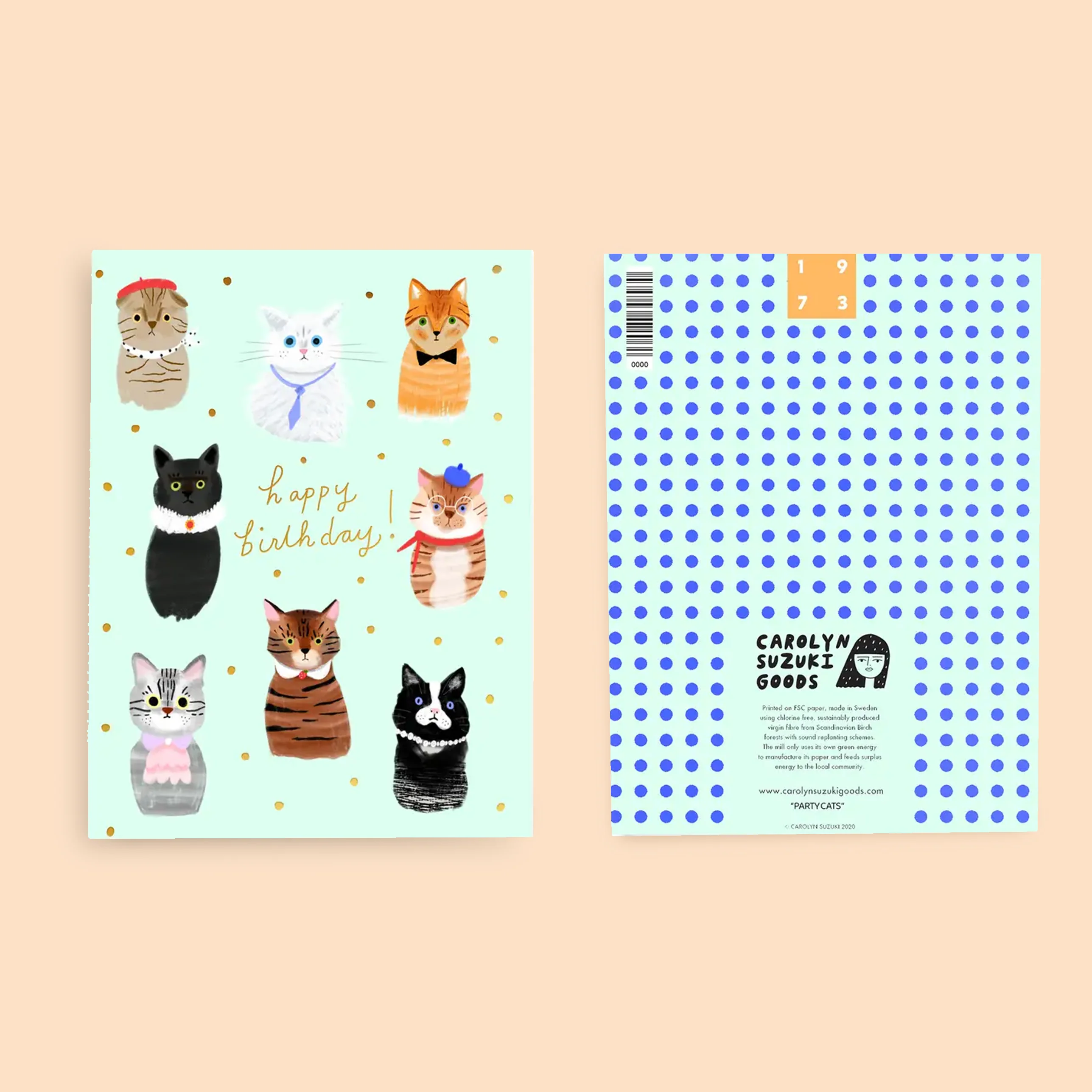 PARTY CATS  - Birthday Card - Image 2