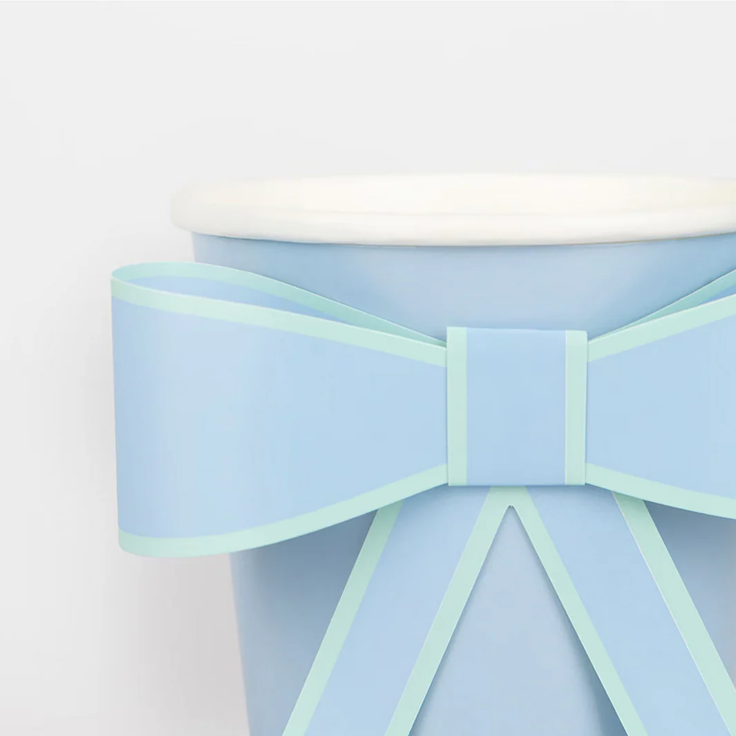 Pastel Bow Cups (8pk) - Image 2