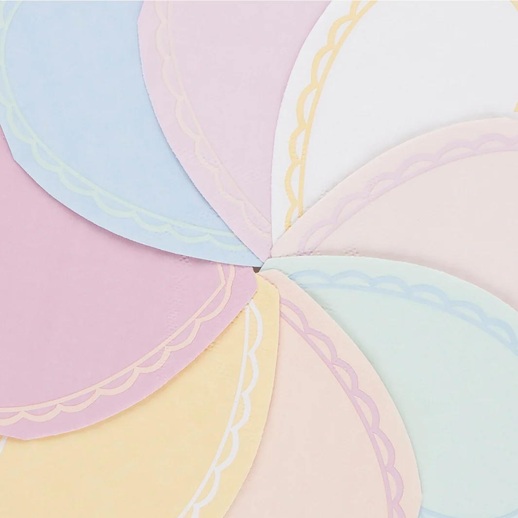 Pastel Heart Large Napkins (x16) - Image 3