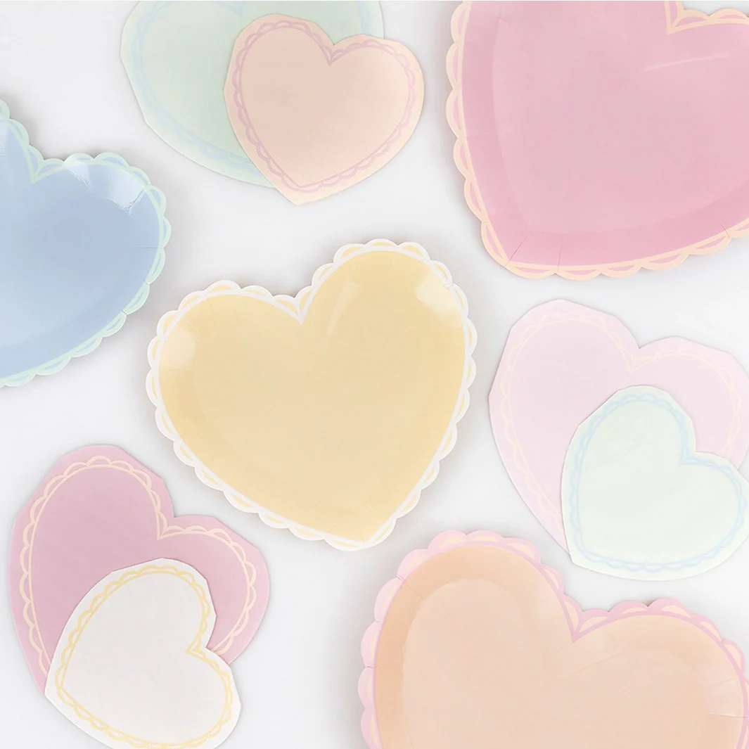 Pastel Heart Small Napkins (16pk) - Image 4