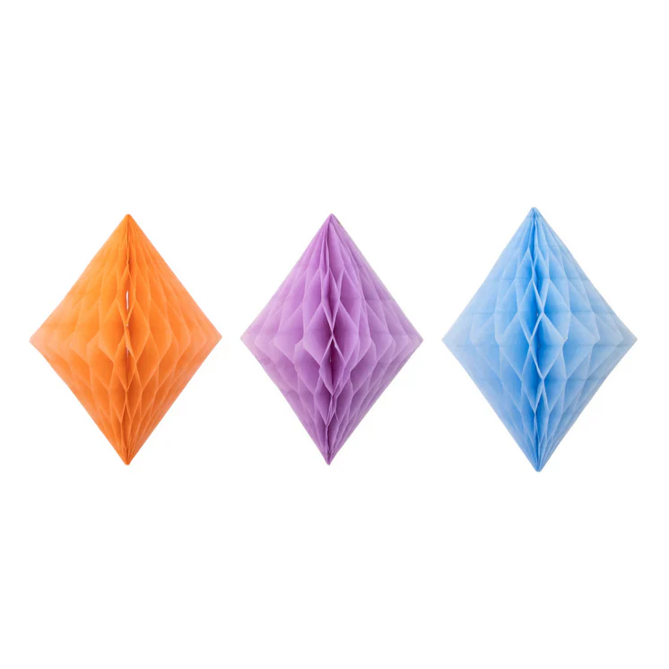 Pastel Honeycomb Decoration Kit (pk16) - Image 3