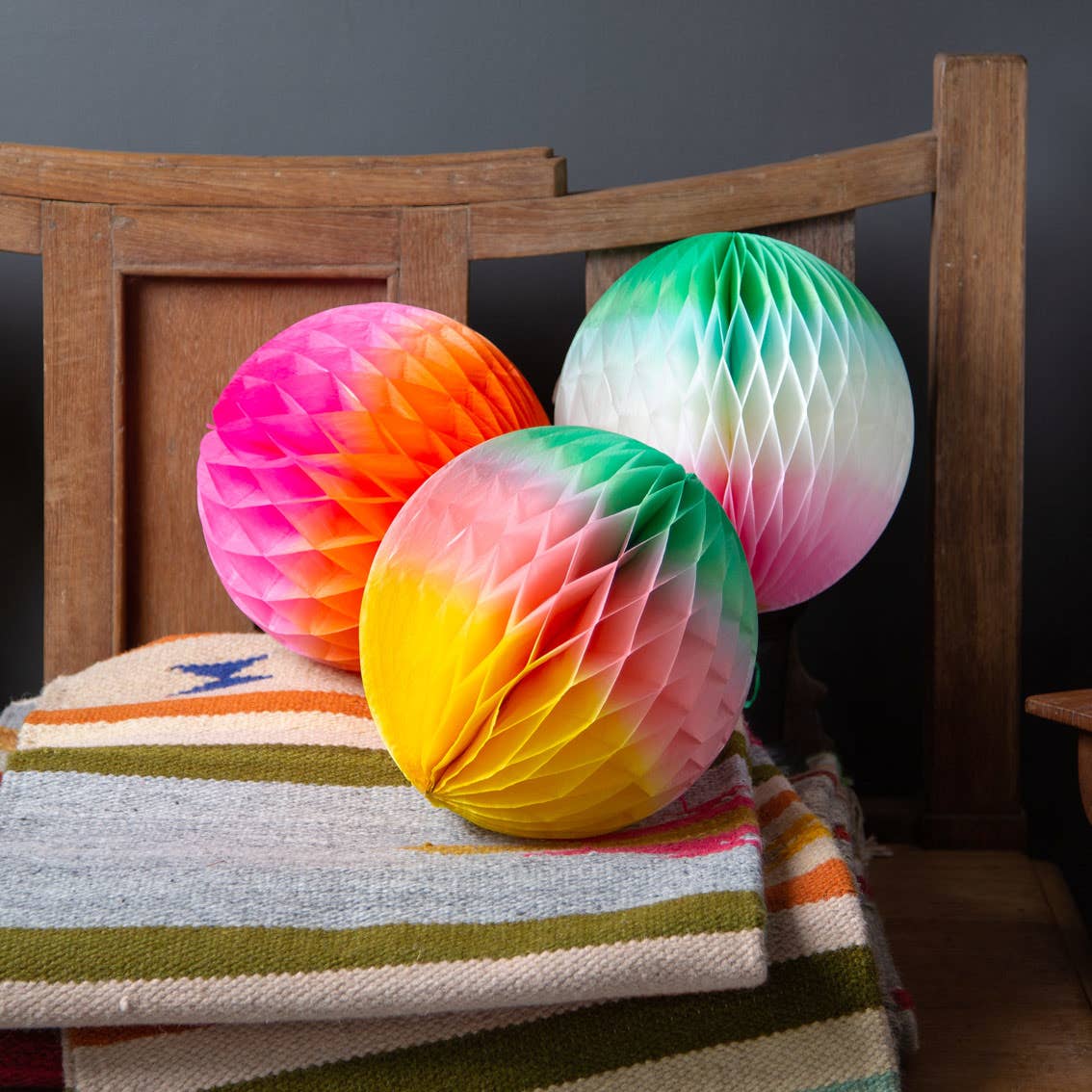 Pastel Paper Honeycomb Decorations - Image 2