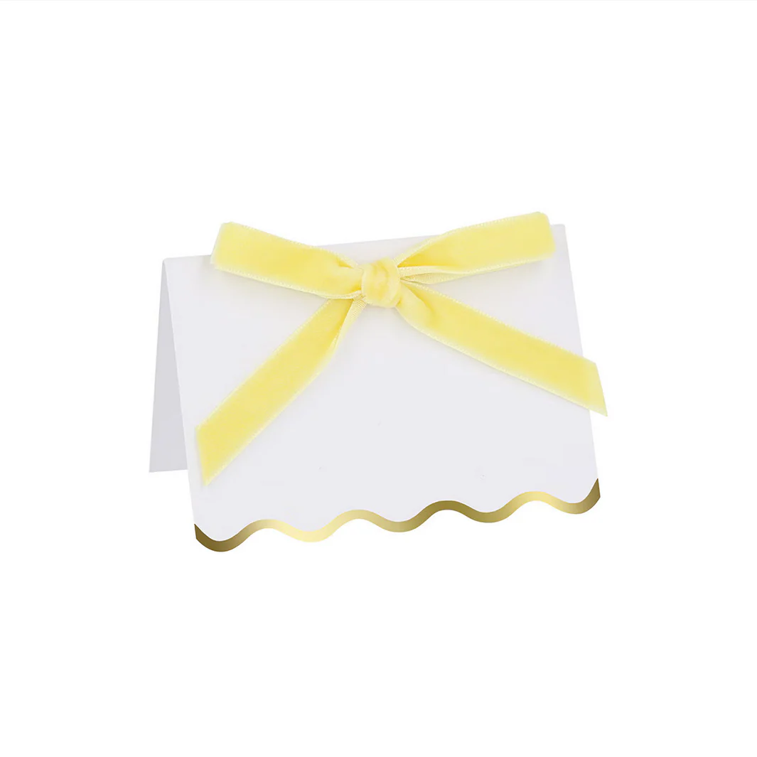 Pastel Velvet Bow Place Cards - Image 6
