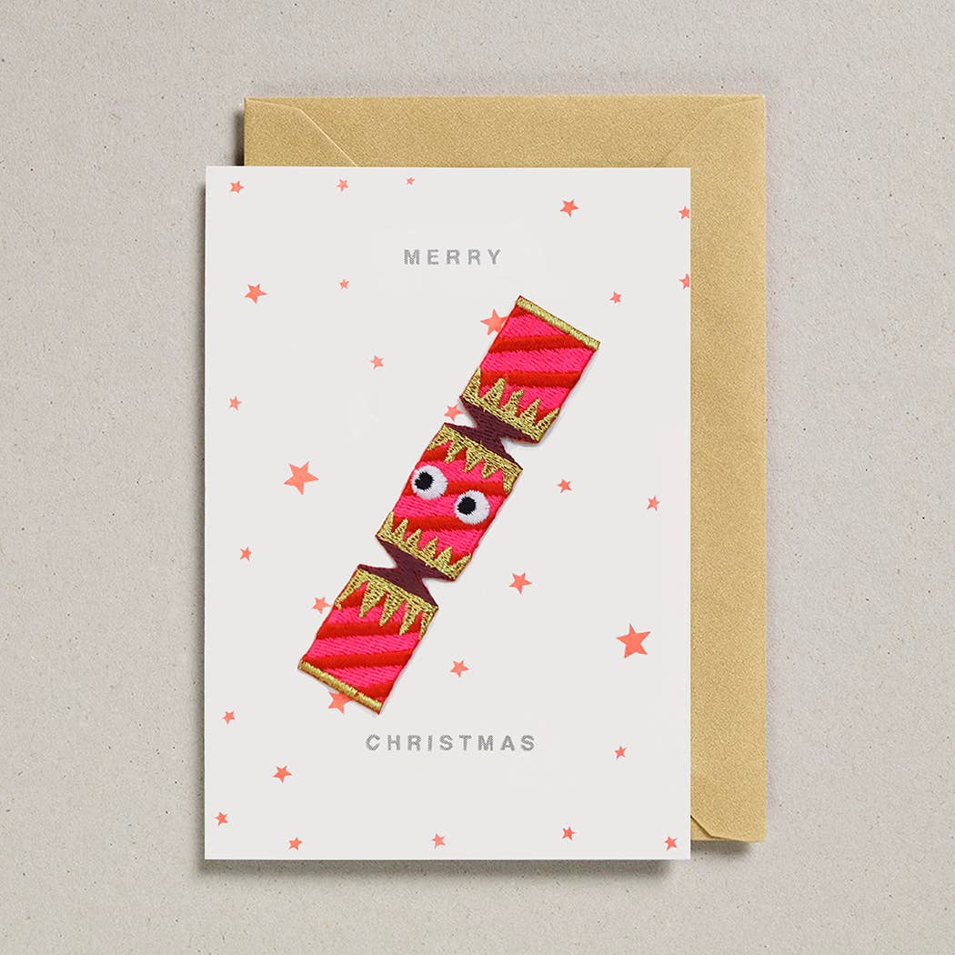 Patch Cards Christmas Cracker Merry Christmas