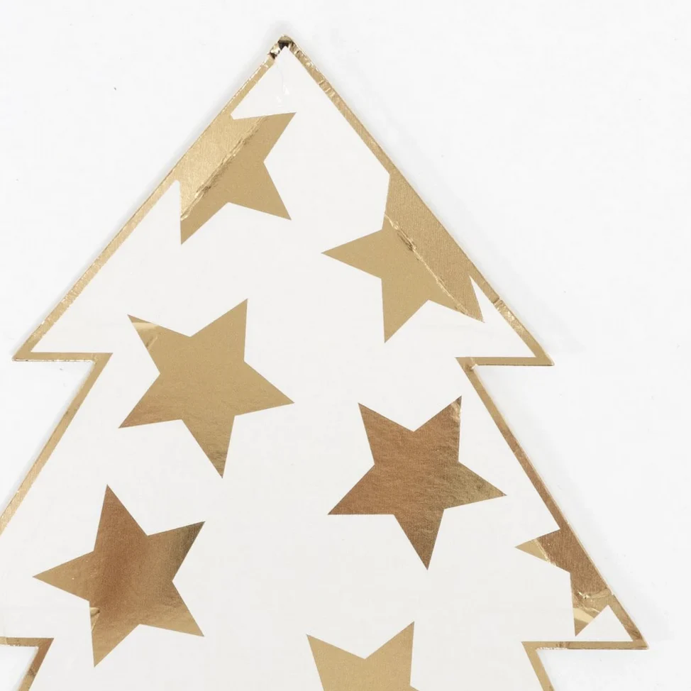 Patterned Christmas Tree Plates (8pk) - Image 3