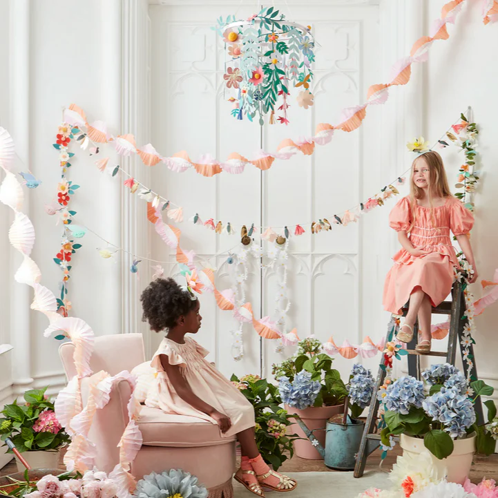 Peach & Pink Stitched Streamer - Image 5