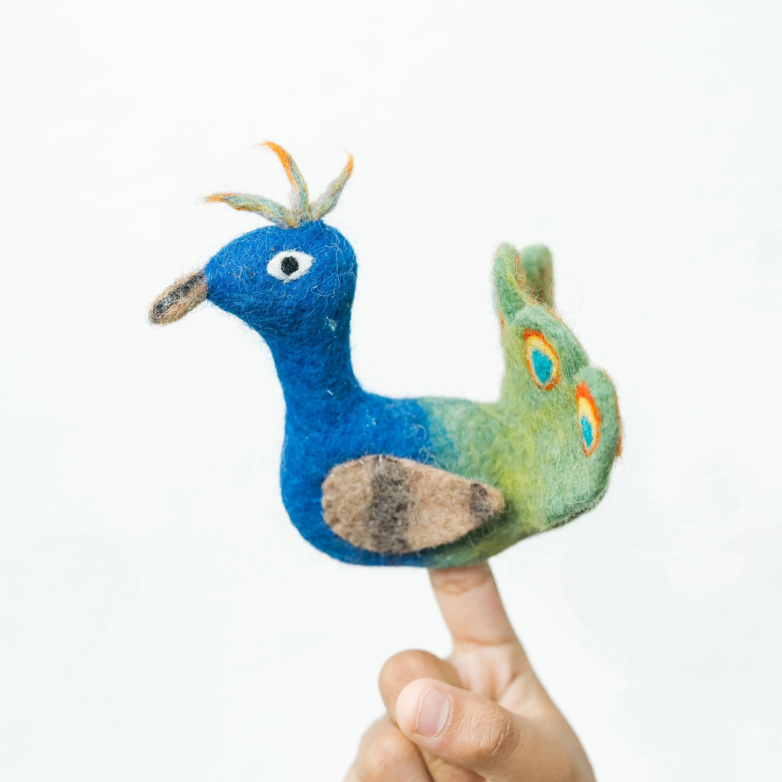 Peacock Finger Puppet - Image 3
