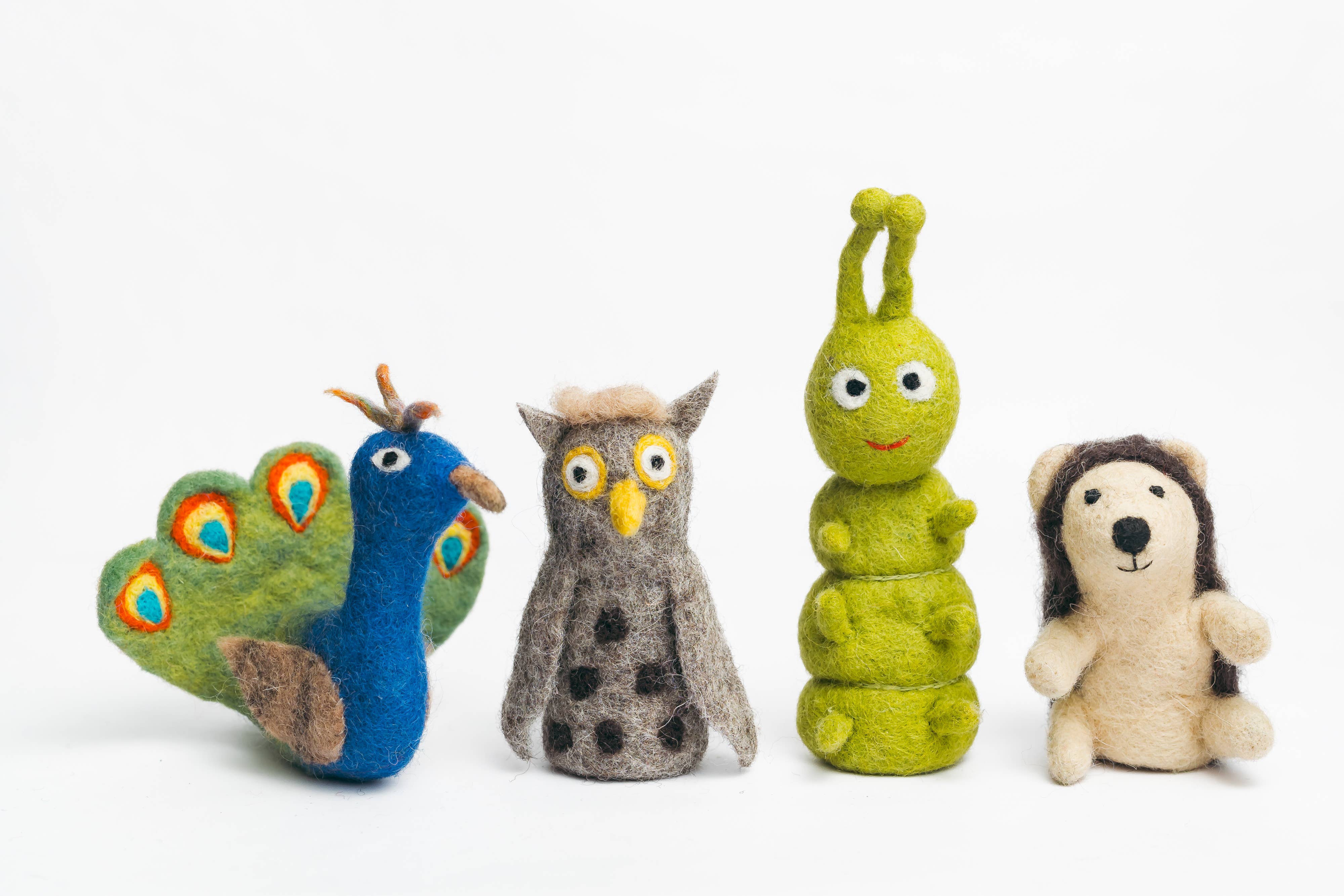 Peacock Finger Puppet - Image 4