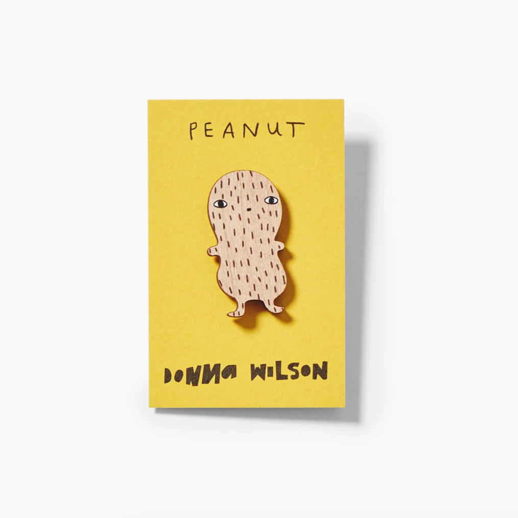 Peanut Pin Badge -Donna Wilson