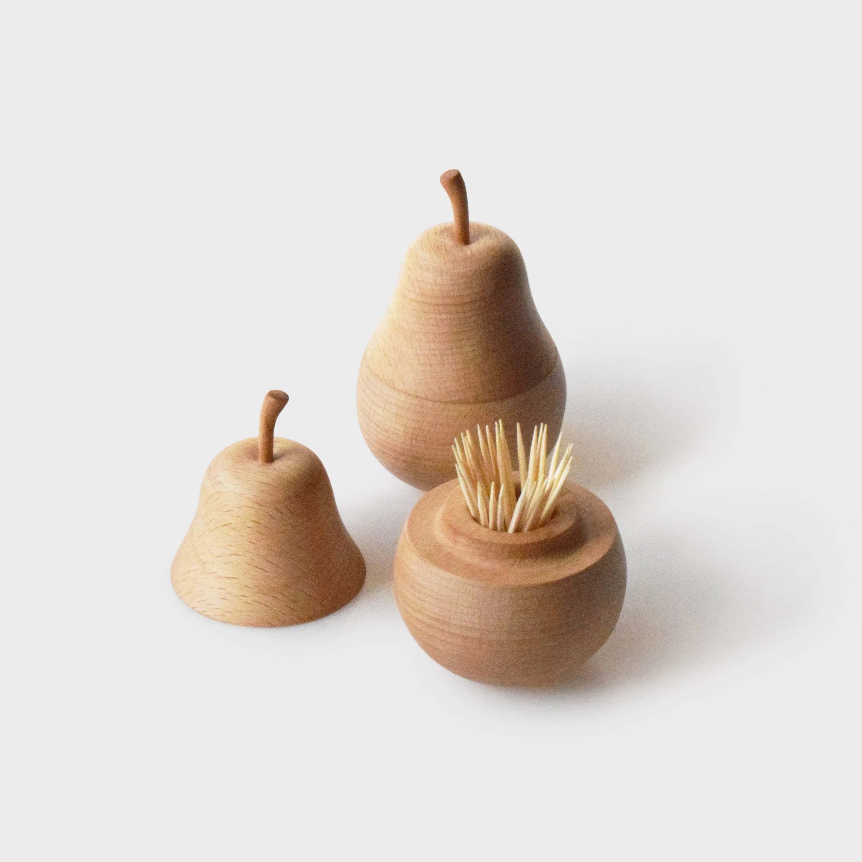 Pear Toothpick Holder – Handcrafted/ Natural Storage Box