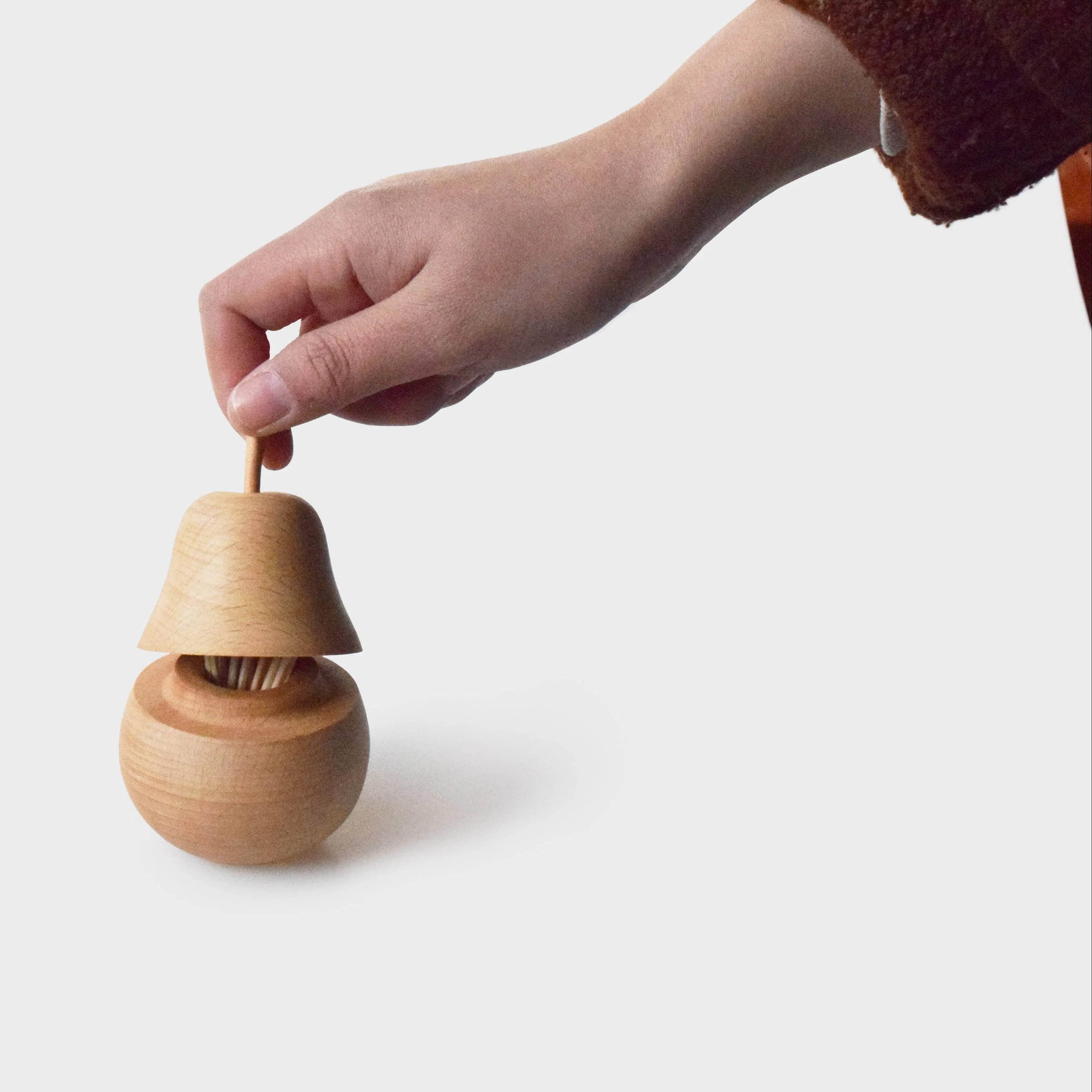 Pear Toothpick Holder – Handcrafted/ Natural Storage Box - Image 2