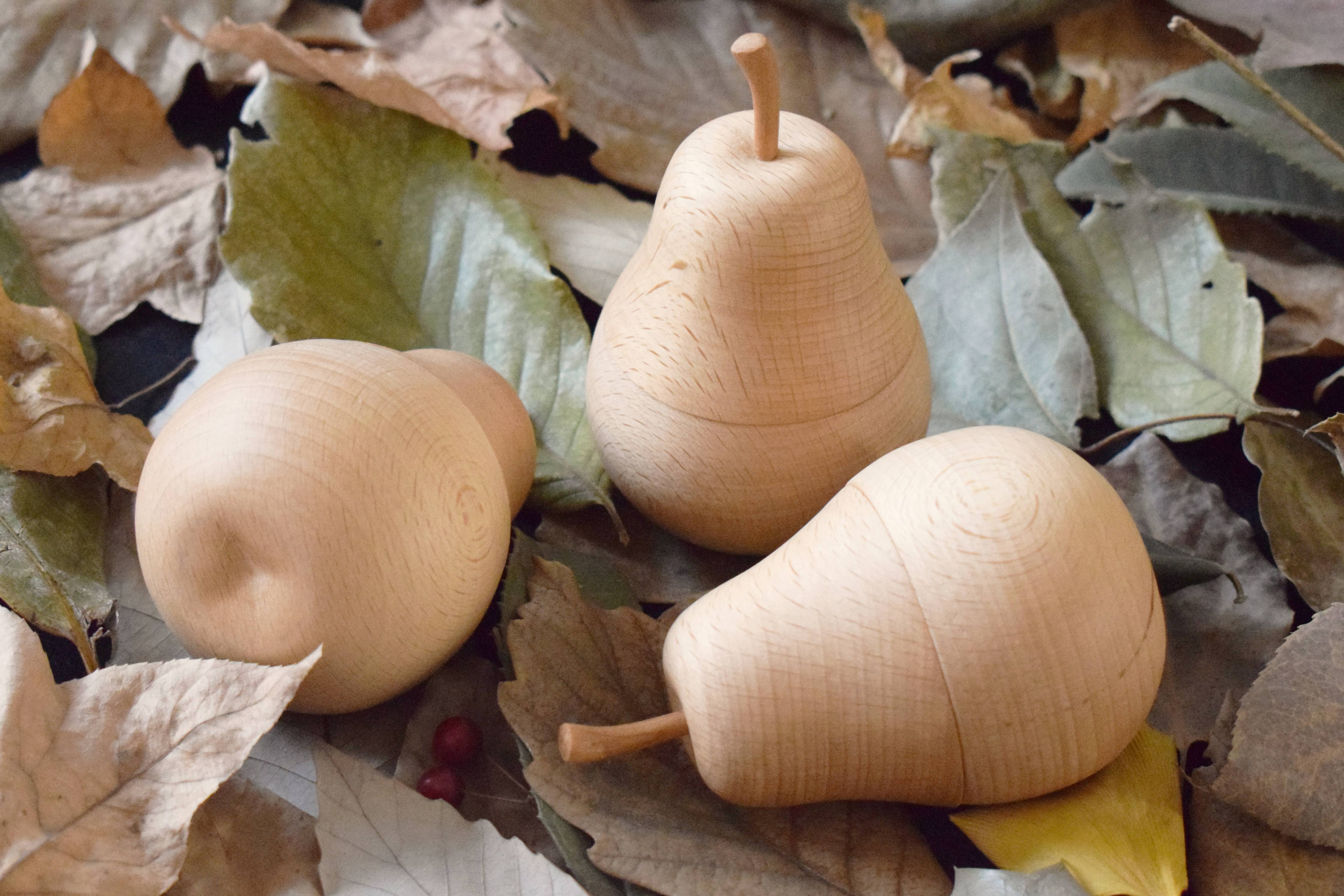 Pear Toothpick Holder – Handcrafted/ Natural Storage Box - Image 7