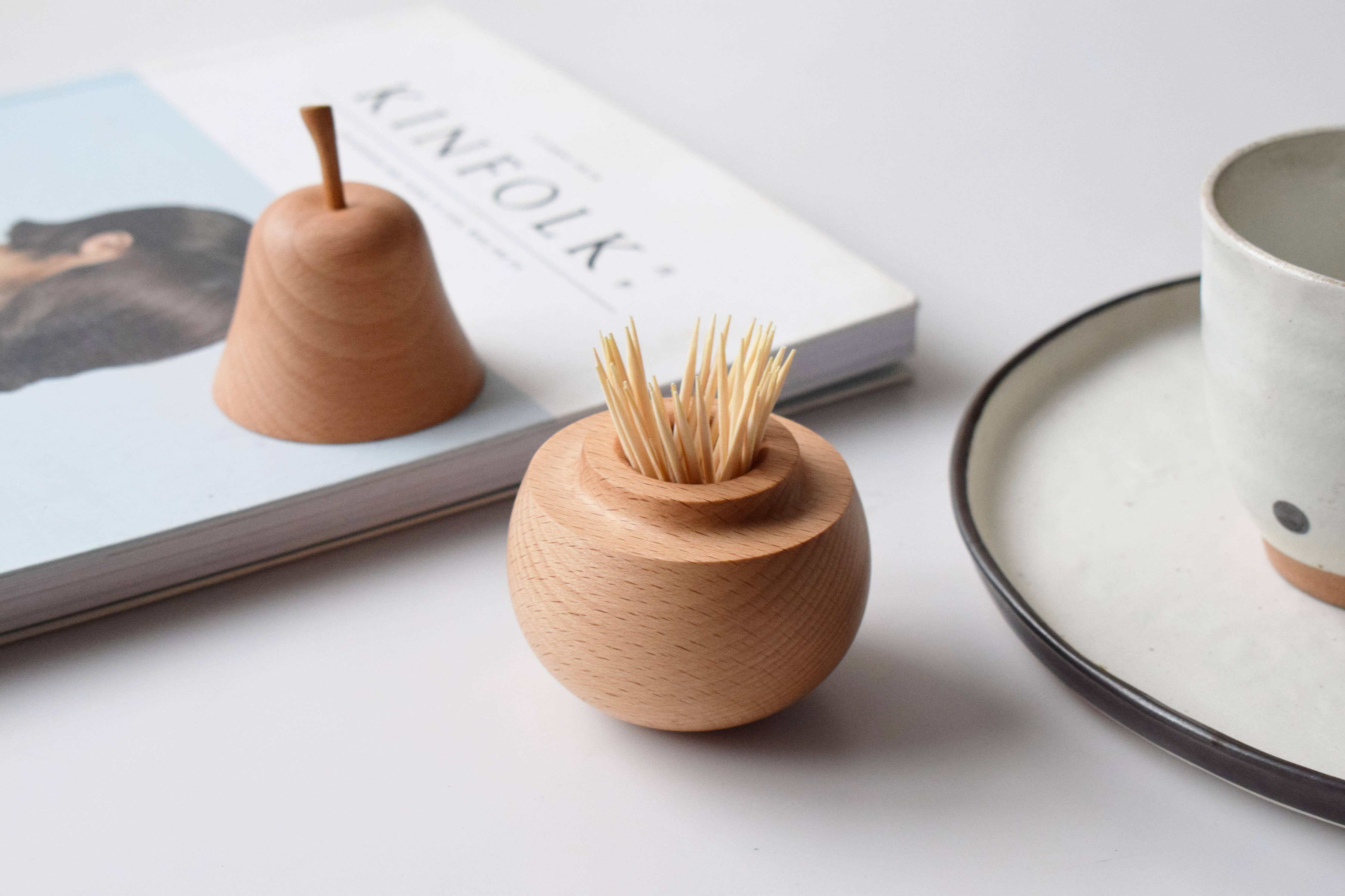 Pear Toothpick Holder – Handcrafted/ Natural Storage Box - Image 8