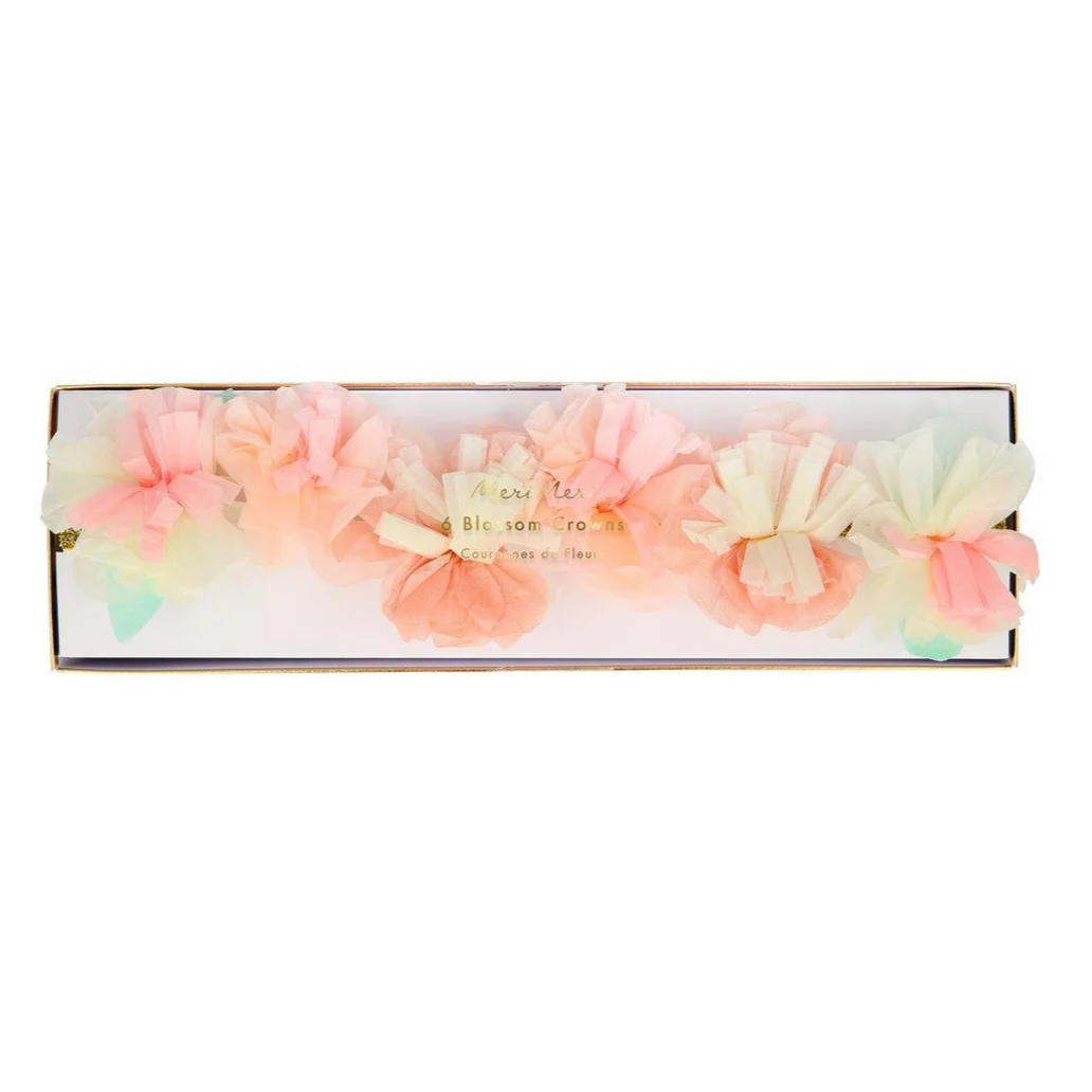 Pink Blossom Crowns 6pk - Image 4