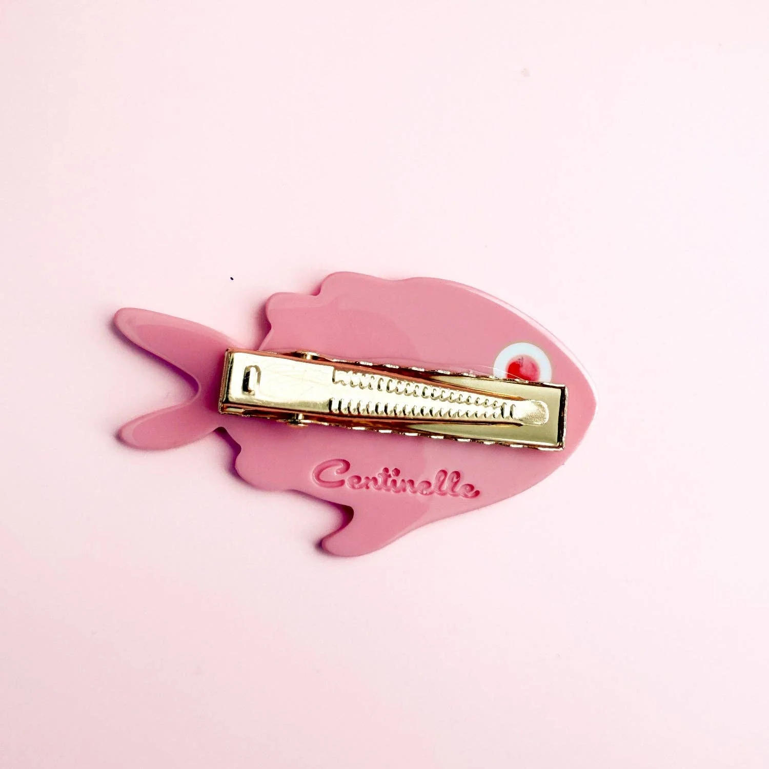 Pink Fish Alligator Hair Clip - Image 3