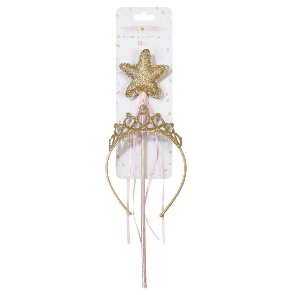 Pink & Gold Wand & Tiara Set - Image 8