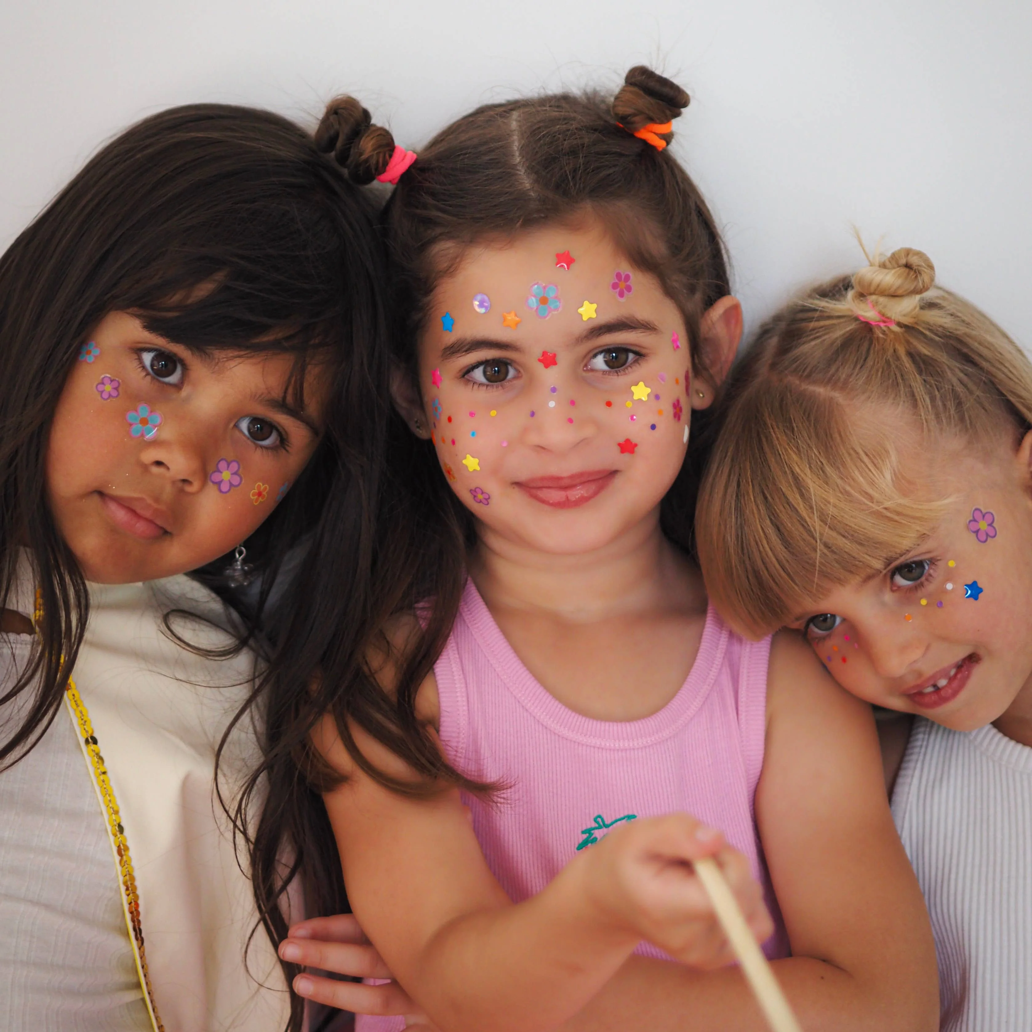 Pink & Red Heart Face Stickers - Image 2
