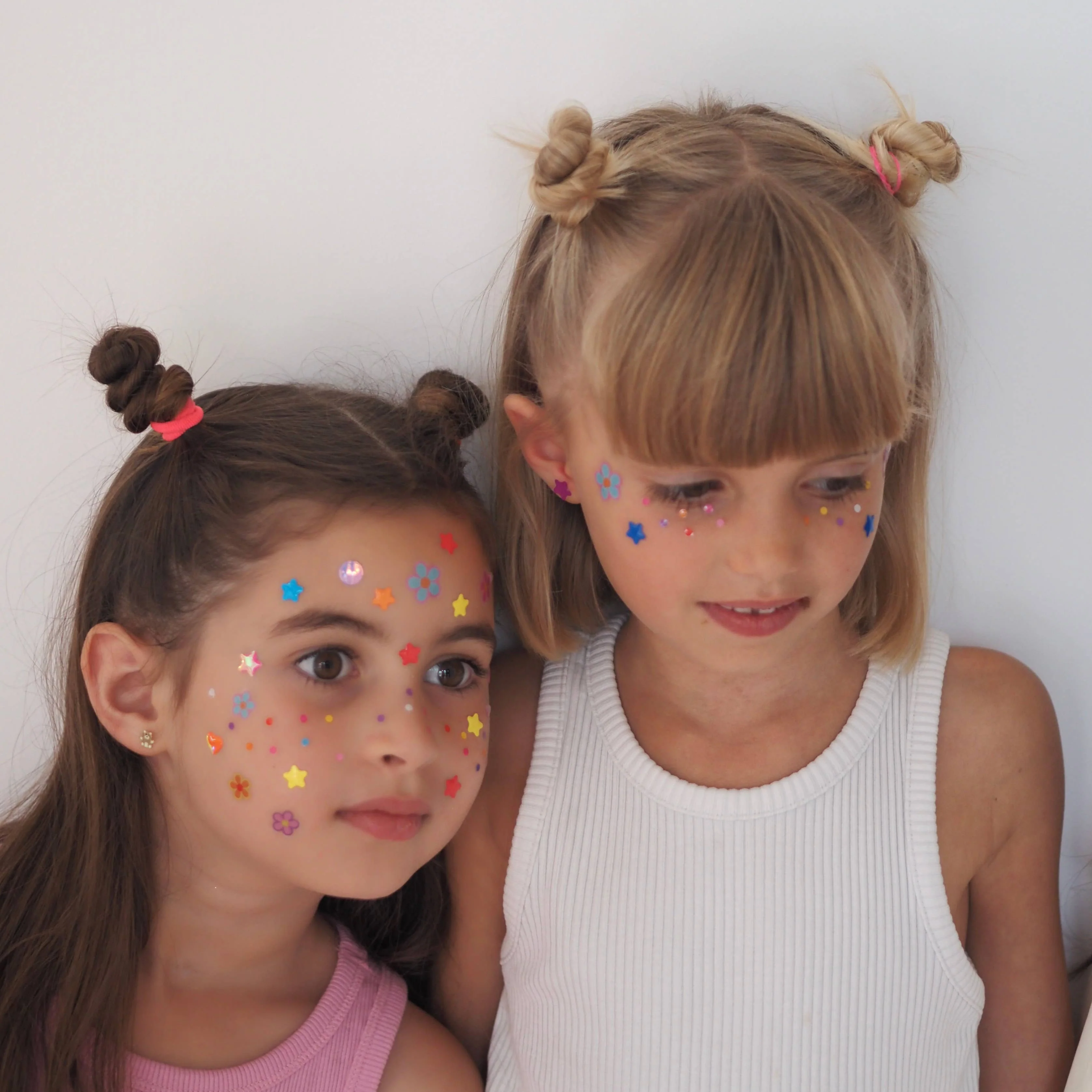 Pink & Red Heart Face Stickers - Image 3