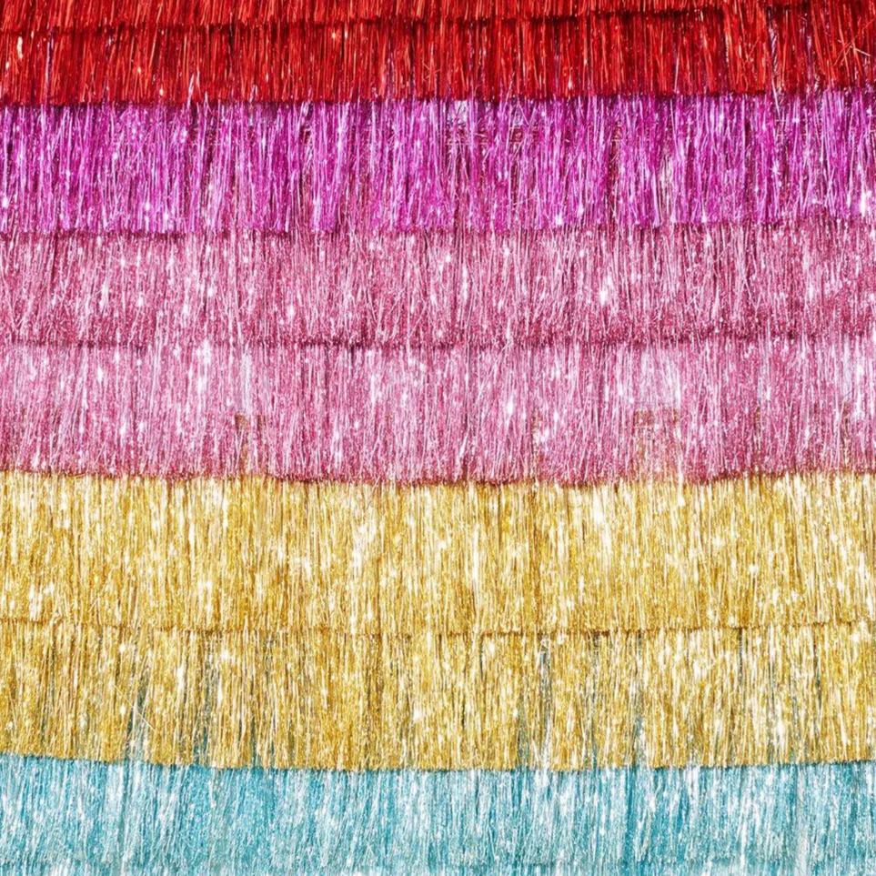 Pink Tinsel Fringe Garland - Image 4
