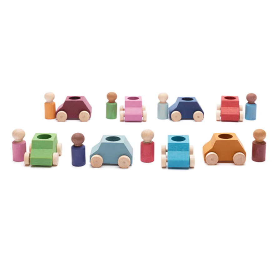 Pink Wooden Car with Figure 3yrs+ - Image 3
