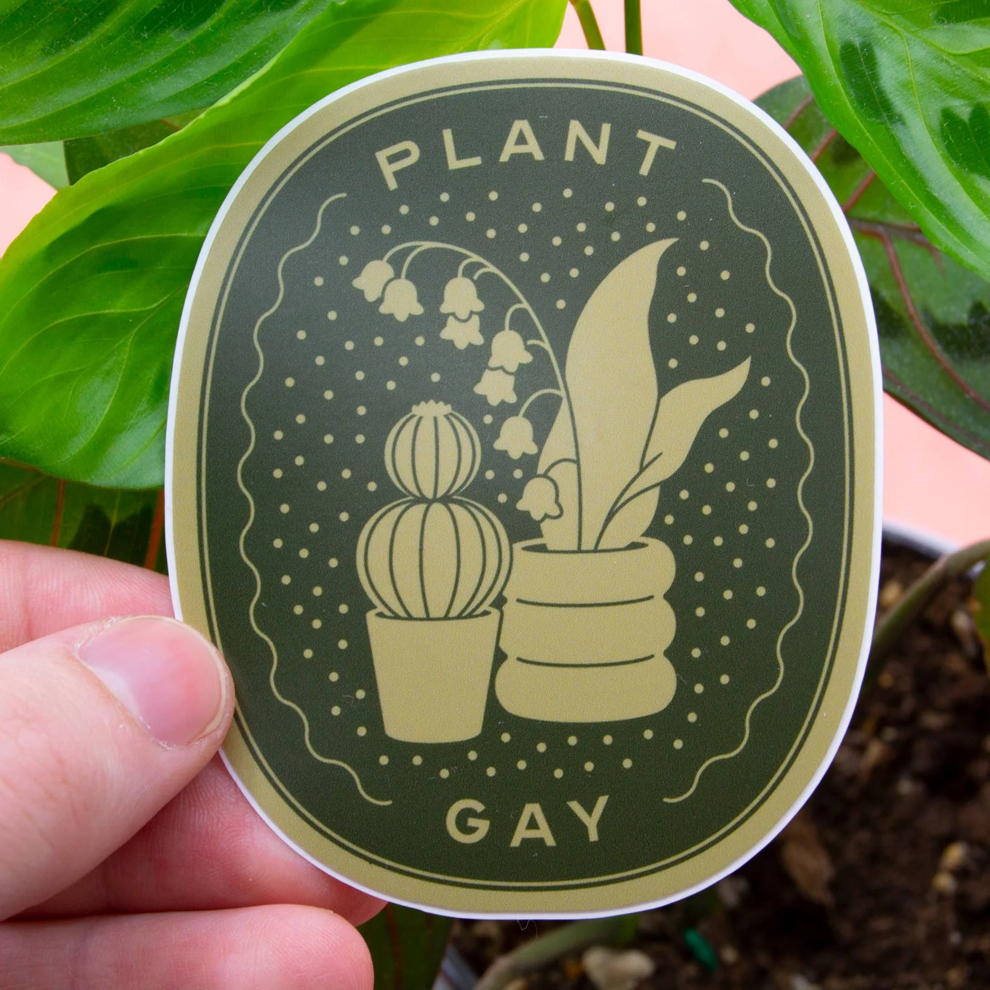 Plant Gay - 3" Vinyl Sticker - Image 2