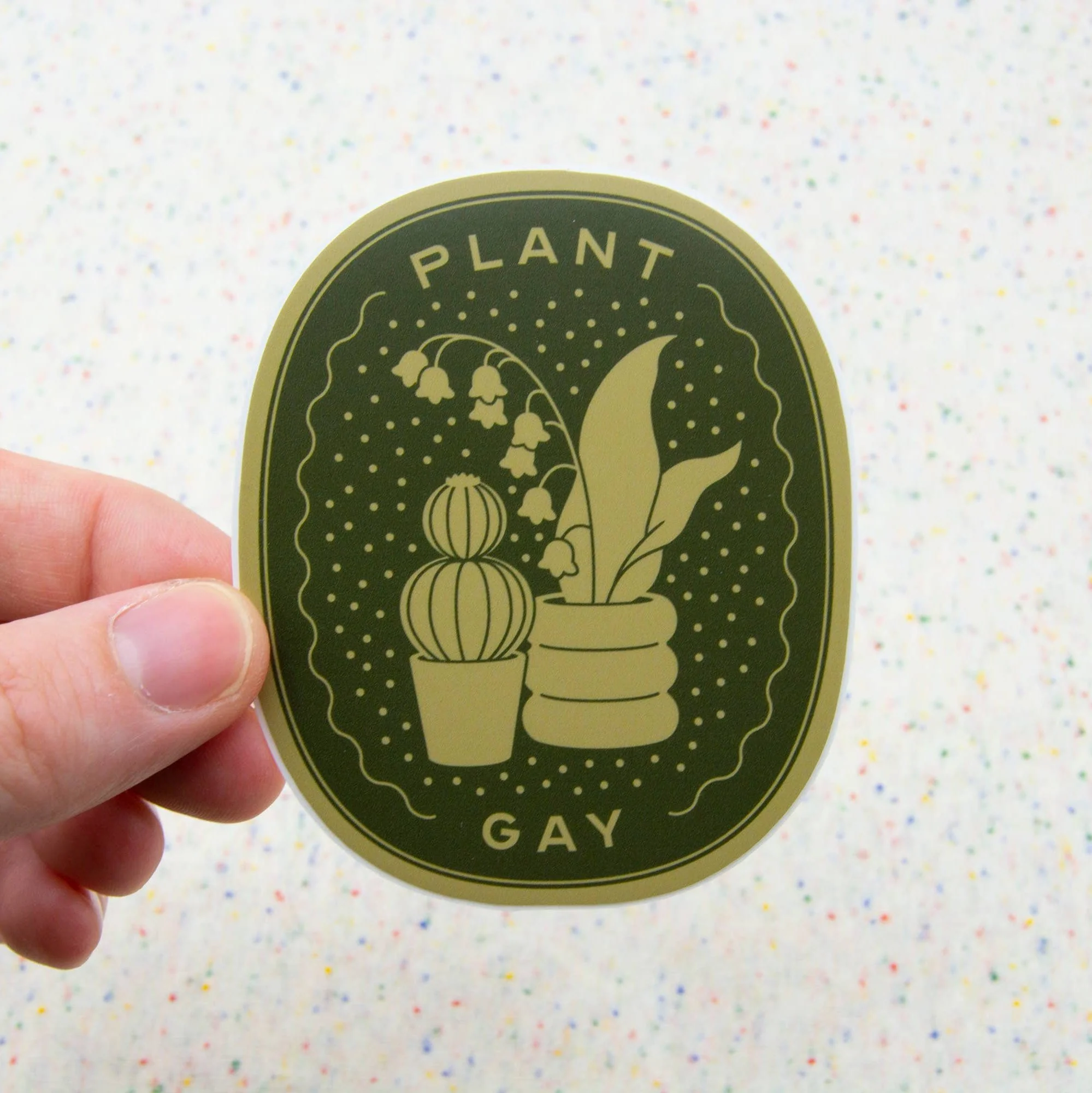 Plant Gay - 3" Vinyl Sticker - Image 3