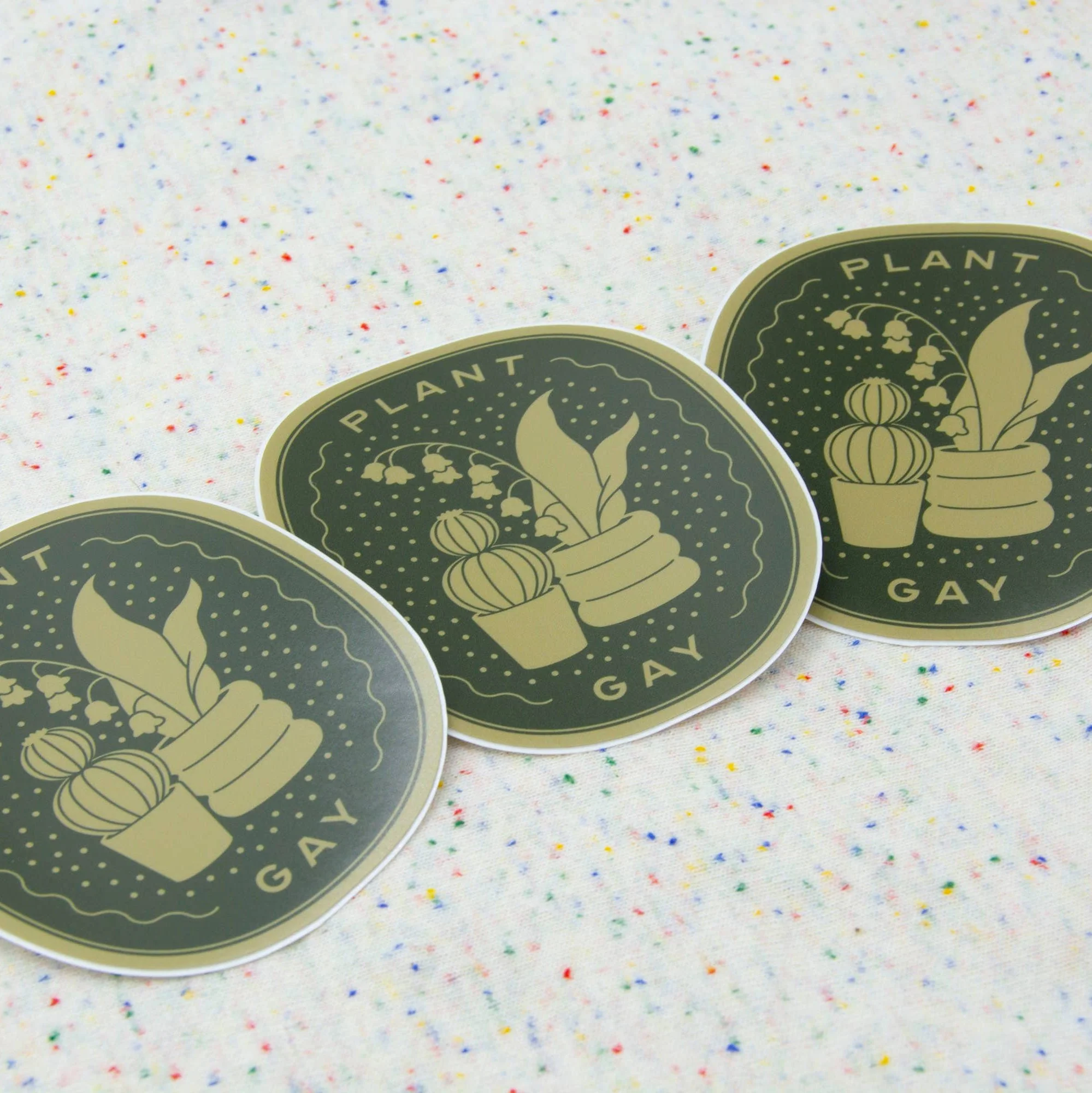Plant Gay - 3" Vinyl Sticker - Image 4