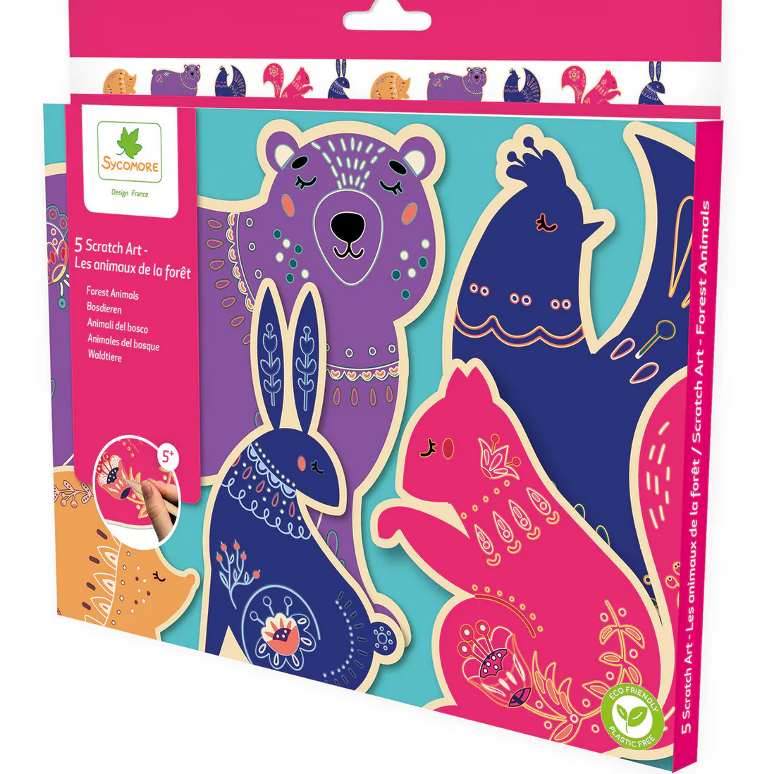 Pockets - Scratch Art Wooden Animals - Image 3