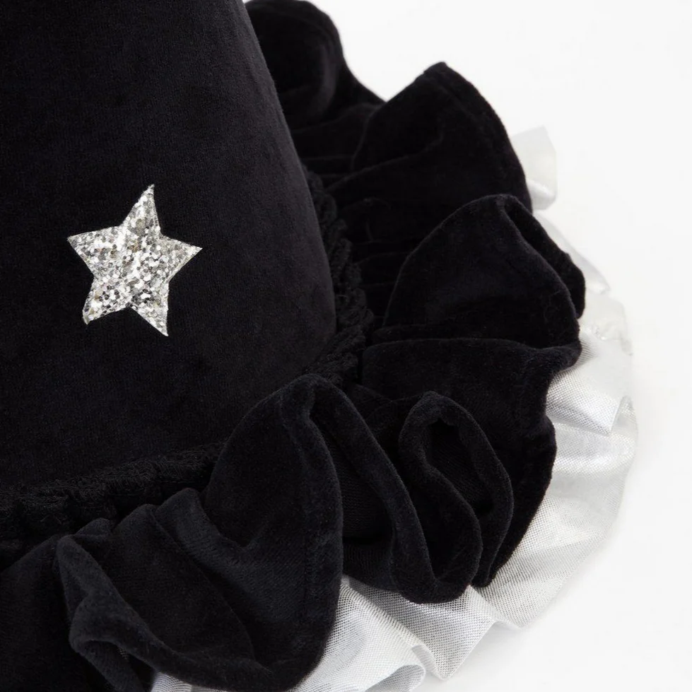 Velvet Pointed Black Wizard/Witch Hat - Image 3