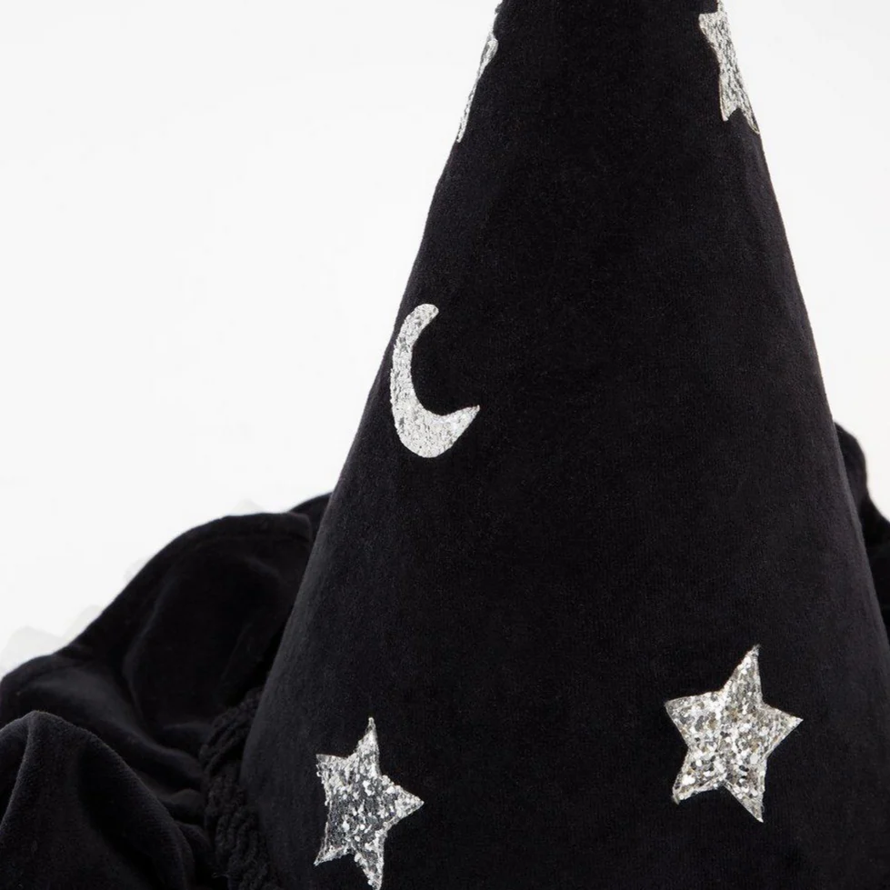 Velvet Pointed Black Wizard/Witch Hat - Image 4